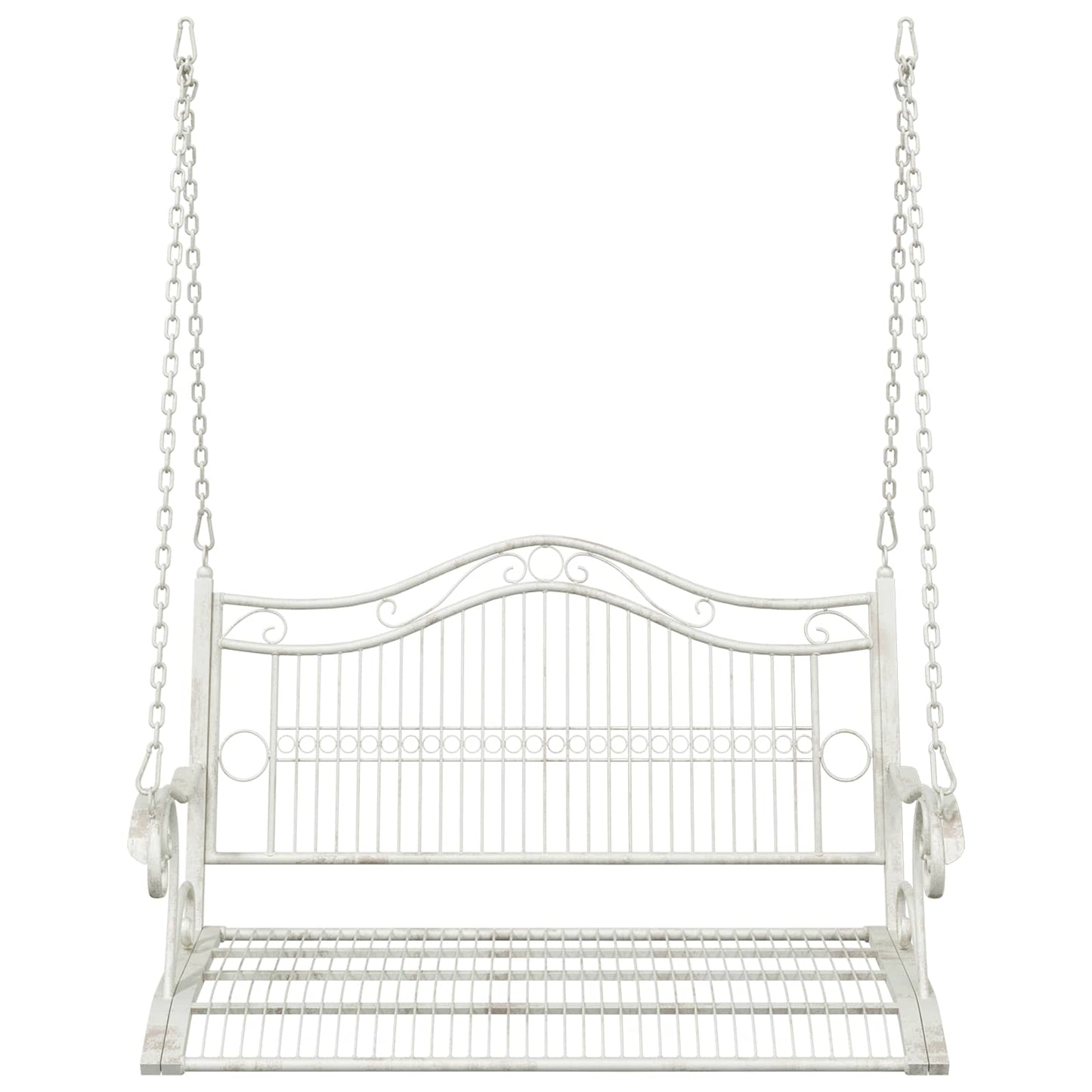 Hinta Pad Acél 115 x 61 x 63 cm Antik fehér