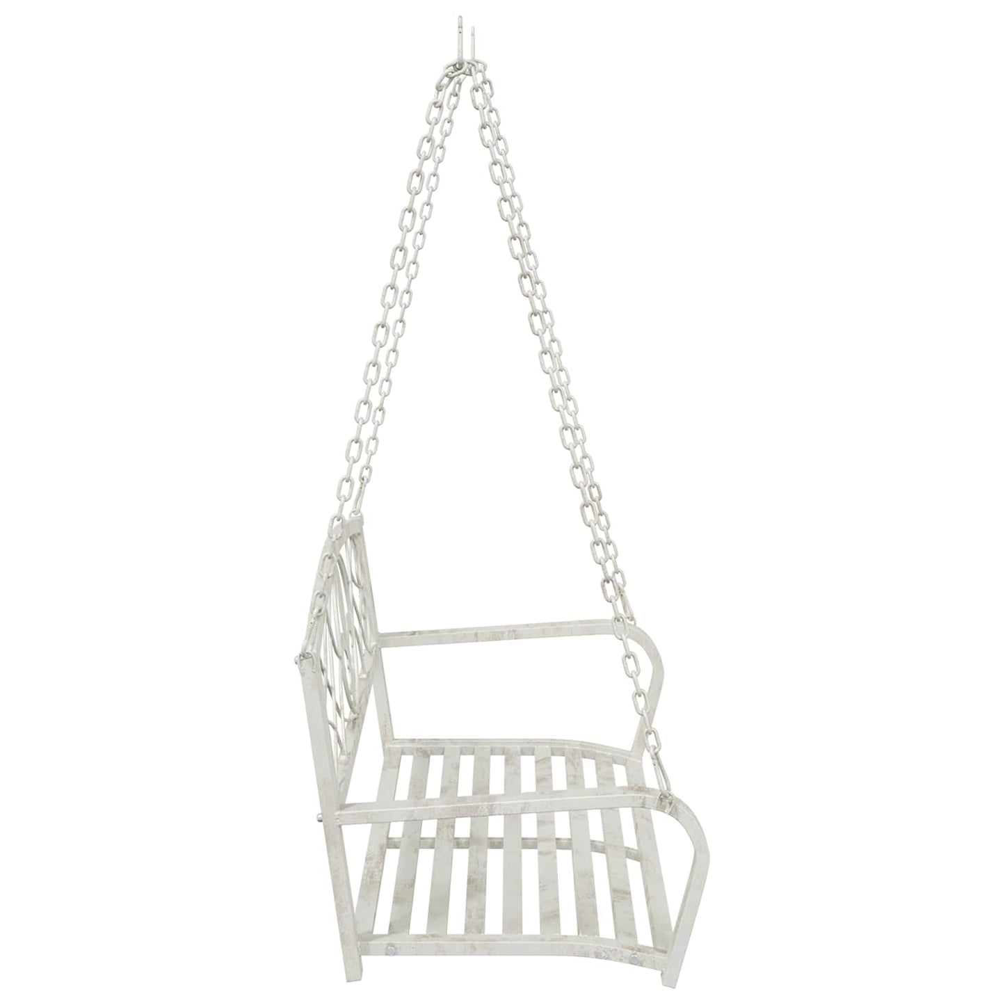 Hinta Pad Acél 110,5 x 59 x 55 cm Antik fehér