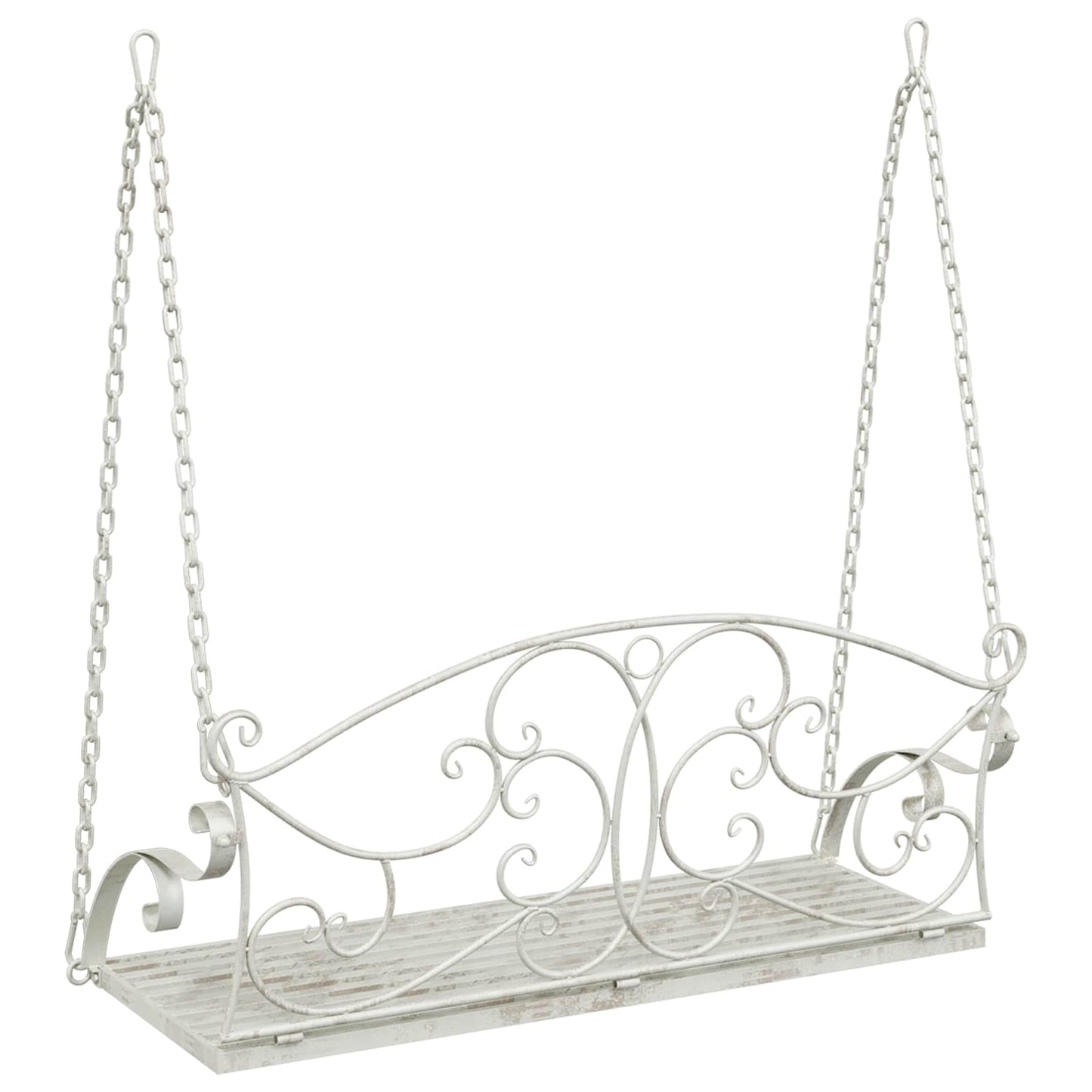 Hinta Pad Acél 110 x 52,5 x 47 cm Antik fehér