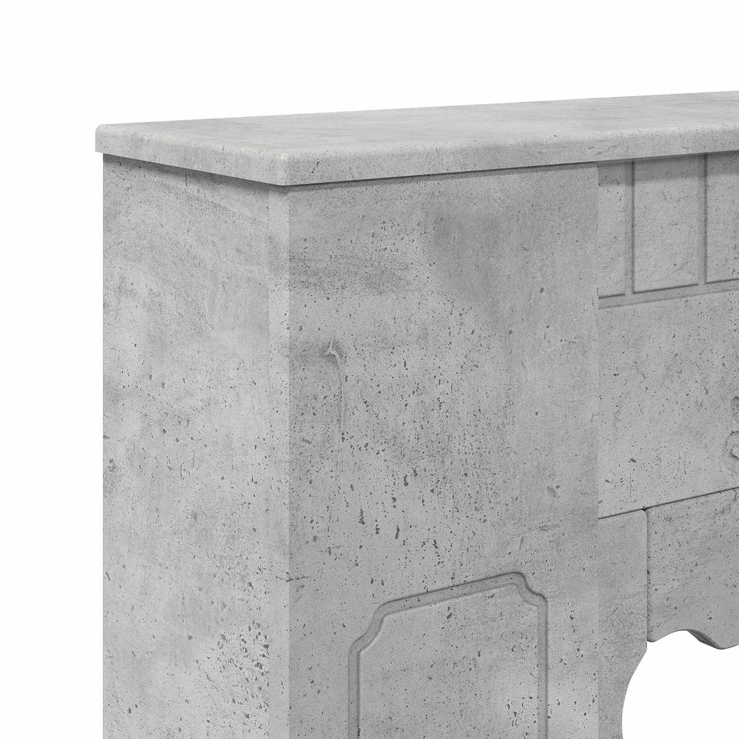 Kandallókeret Betonszürke 93 x 20 x 89 cm Szerelt Fa
