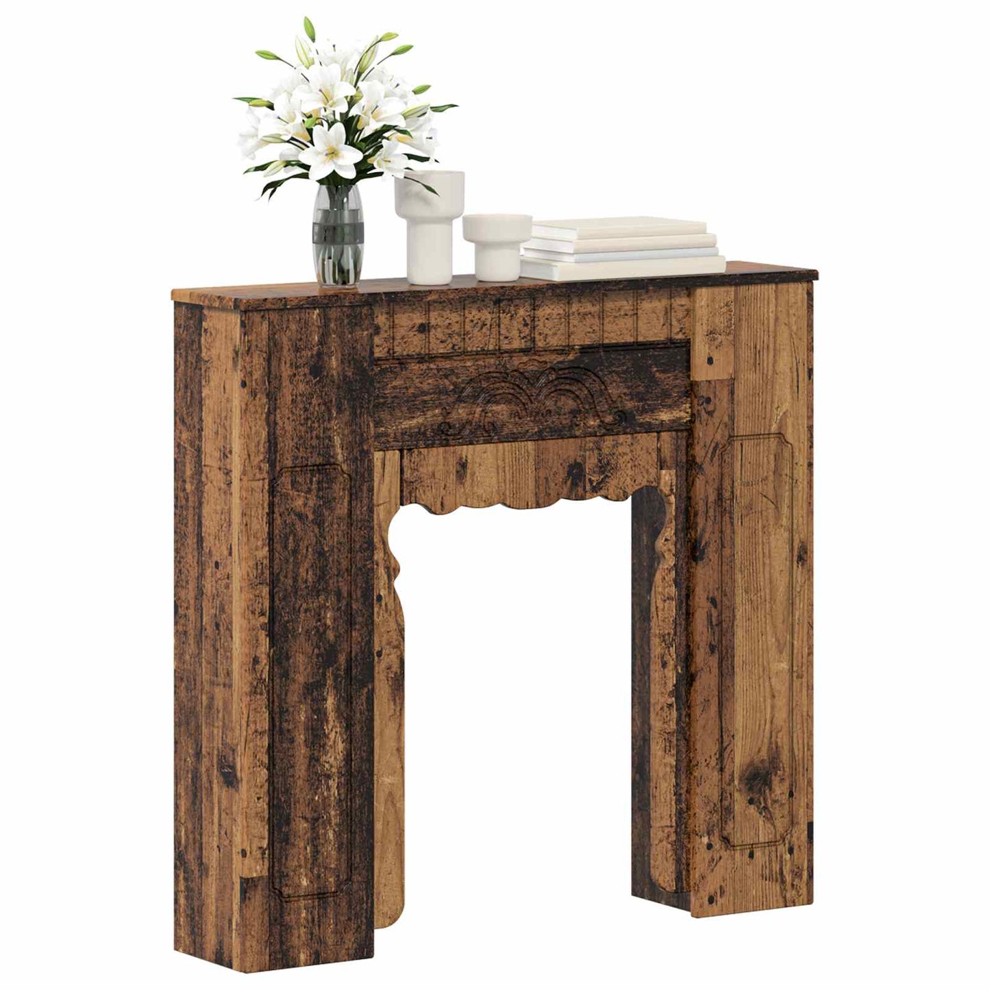 Kandallókeret Antik Fa 93 x 20 x 89 cm Szerelt Fa