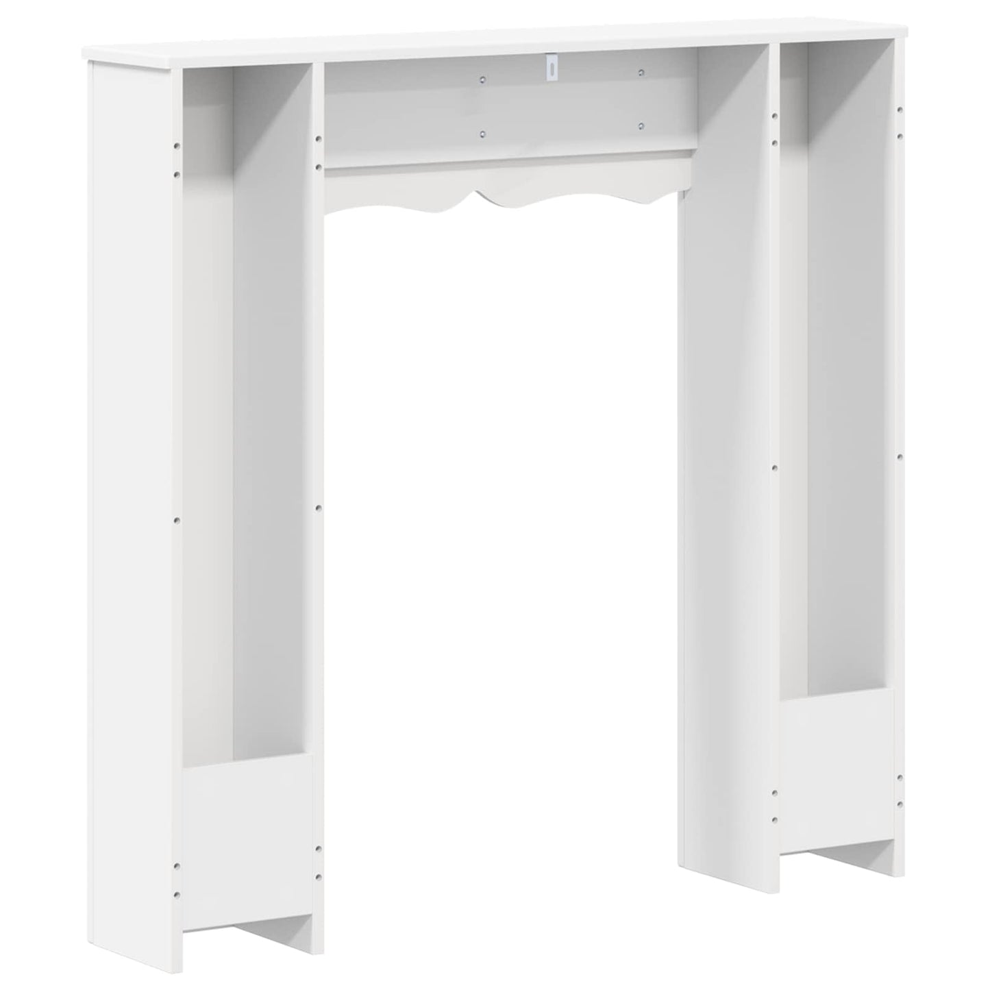 Kandallókeret Fehér 102 x 20 x 102 cm Szerelt Fa