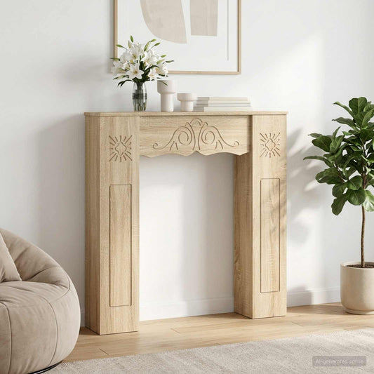 Kandallókeret Sonoma Tölgy 102 x 20 x 102 cm Szerelt Fa