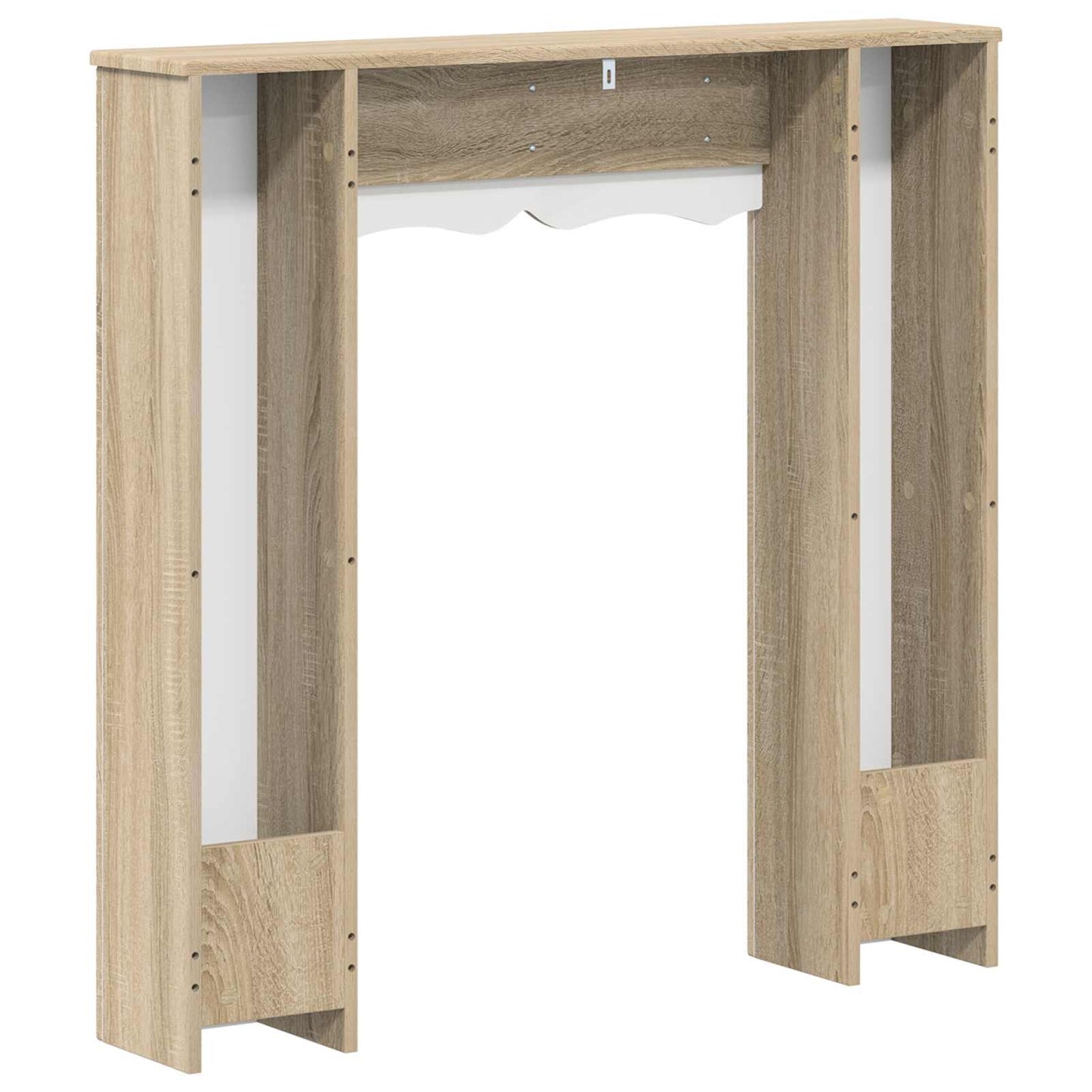 Kandallókeret Sonoma Tölgy 102 x 20 x 102 cm Szerelt Fa