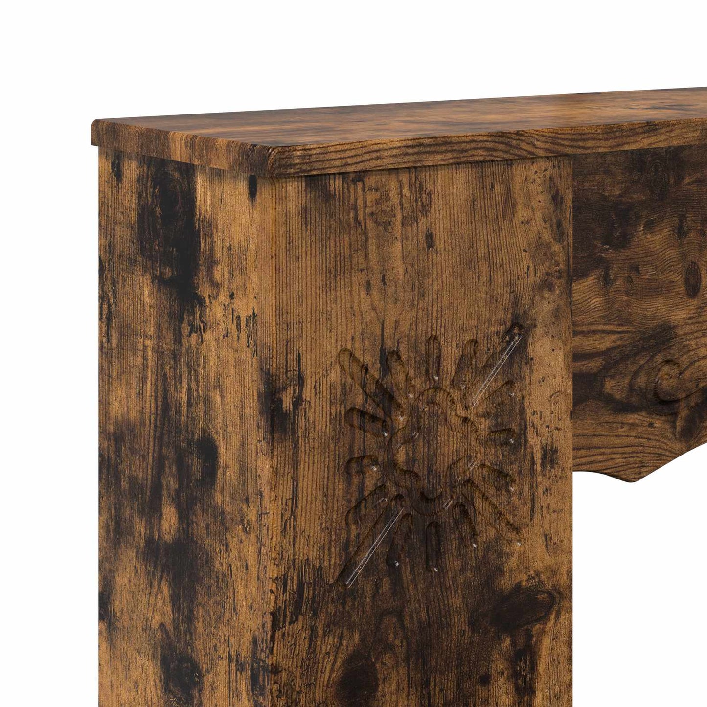 Kandallókeret Füstös Tölgy 102 x 20 x 102 cm Szerelt Fa
