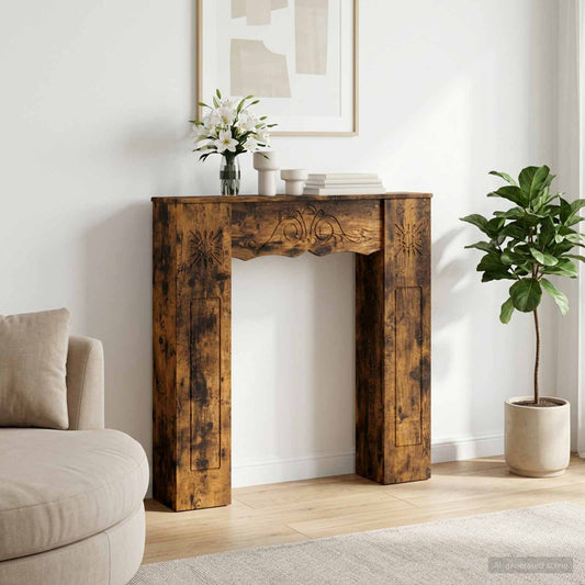 Kandallókeret Füstös Tölgy 102 x 20 x 102 cm Szerelt Fa