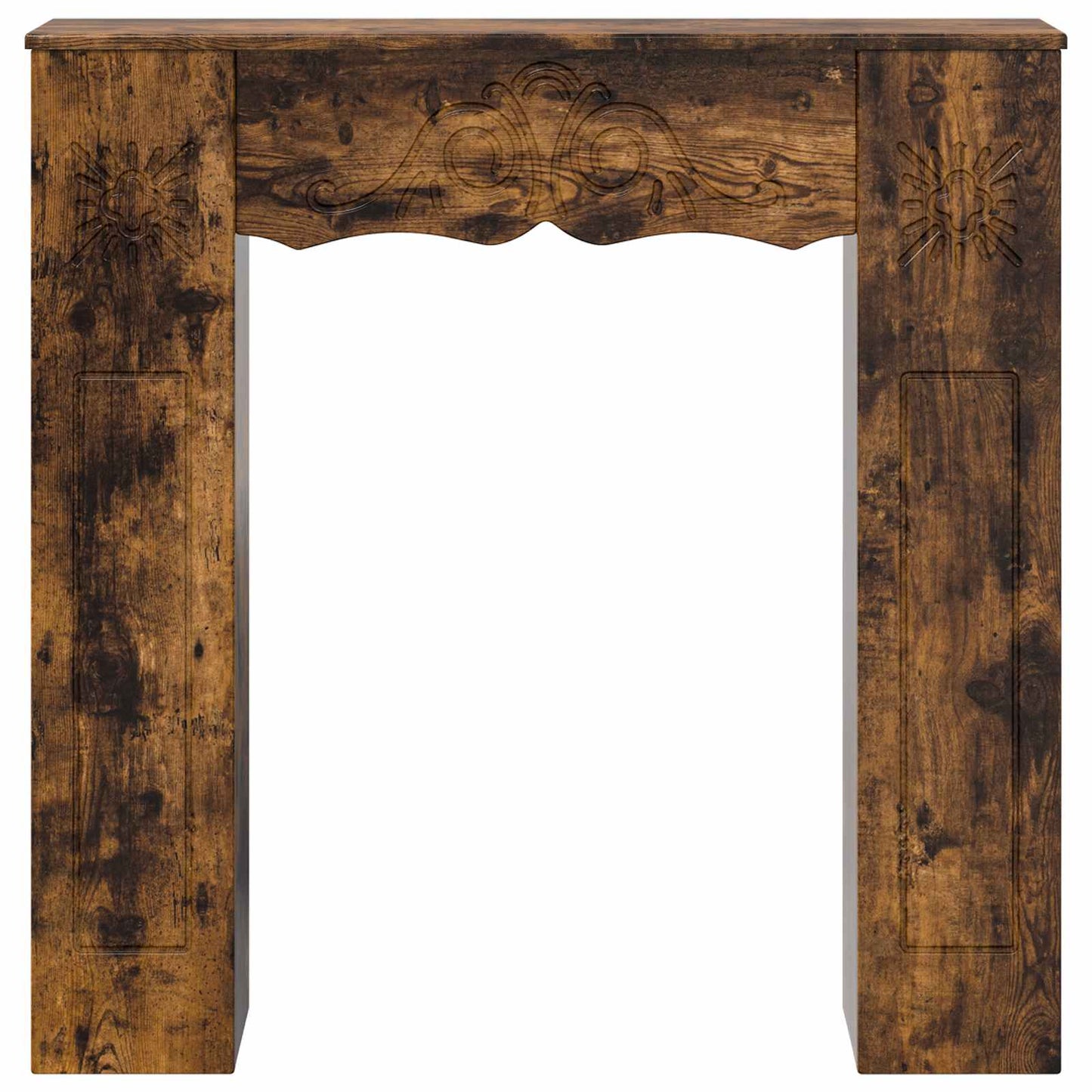 Kandallókeret Füstös Tölgy 102 x 20 x 102 cm Szerelt Fa