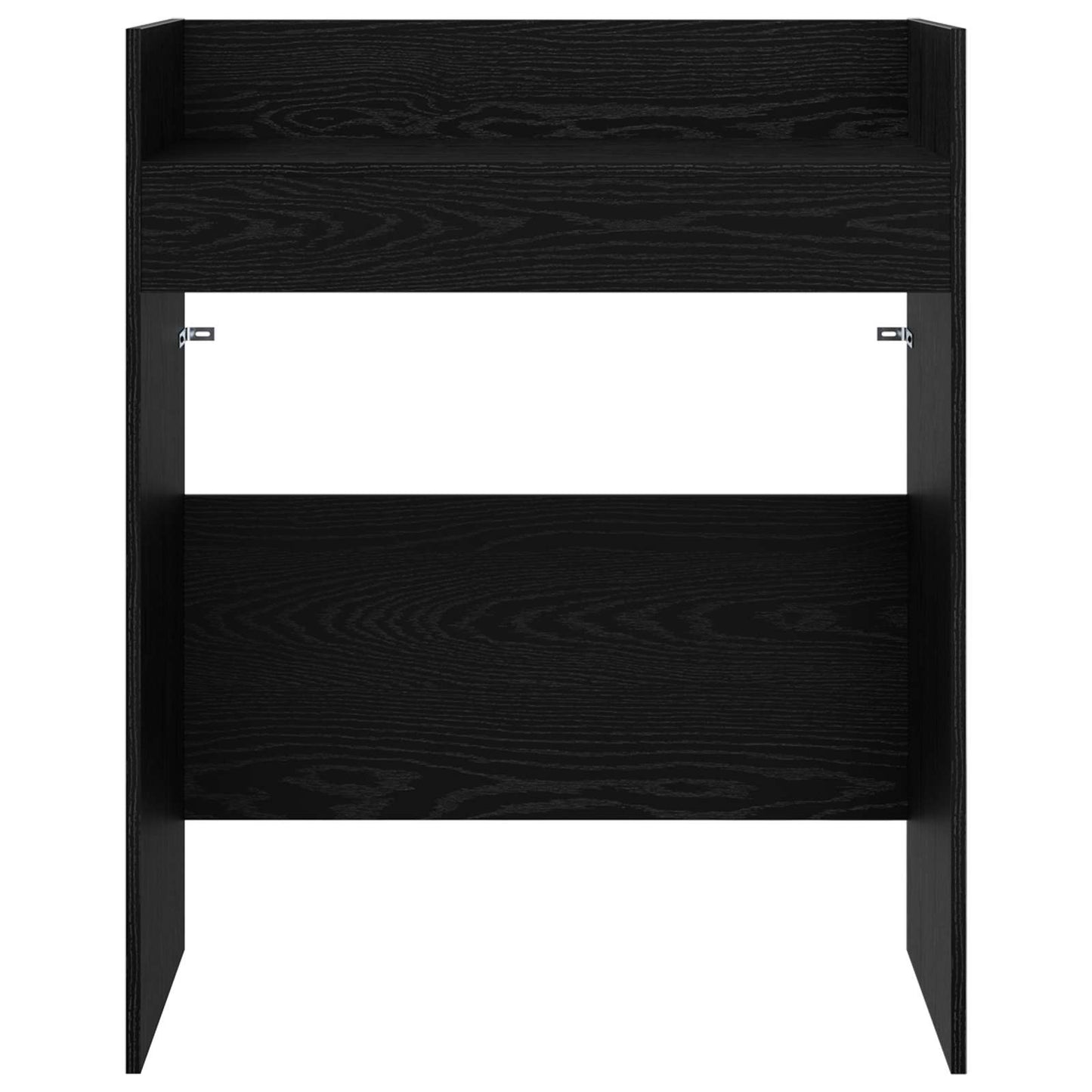 DJ Asztal Fekete Tölgy 102 x 45 x 102 cm Szerelt Fa