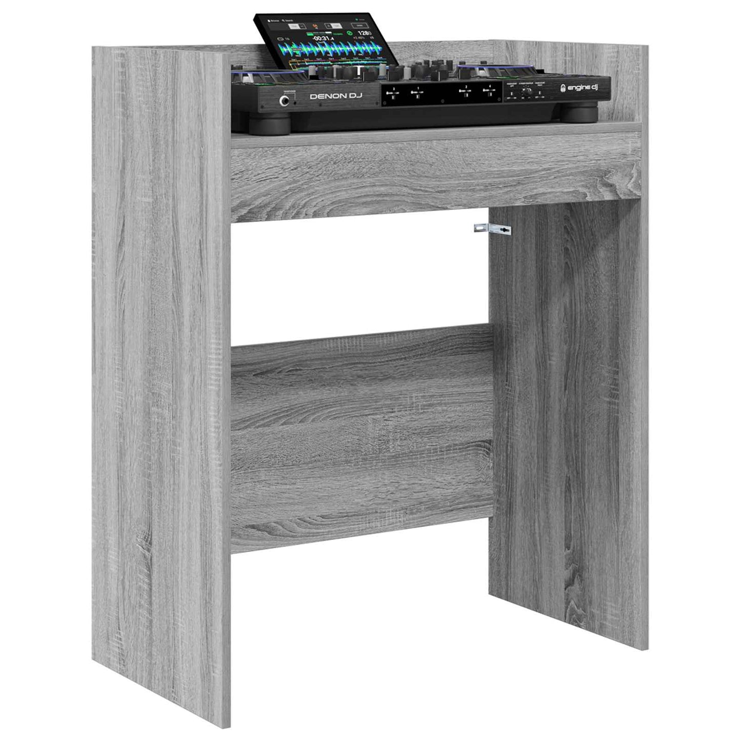 DJ Asztal Szürke Sonoma 102 x 45 x 102 cm Szerelt Fa