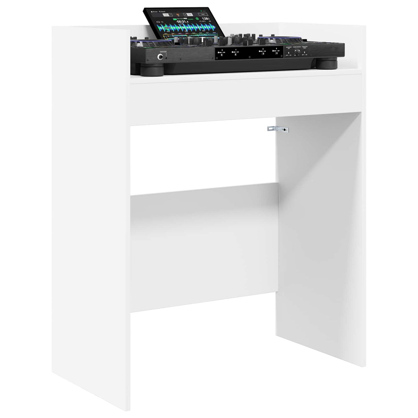 DJ Asztal Fehér 82 x 45 x 102 cm Szerelt Fa
