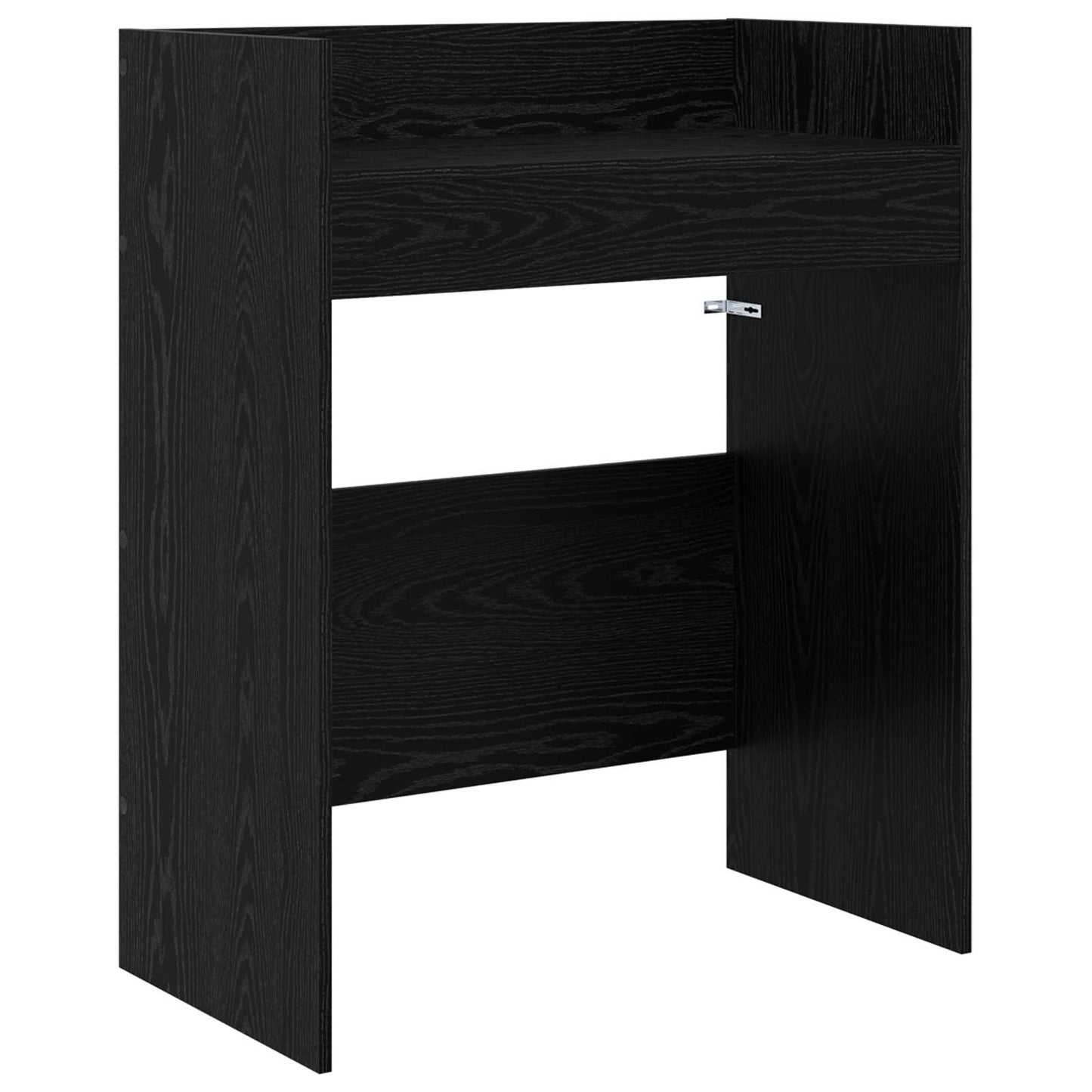 DJ Asztal Fekete Tölgy 82 x 45 x 102 cm Szerelt Fa