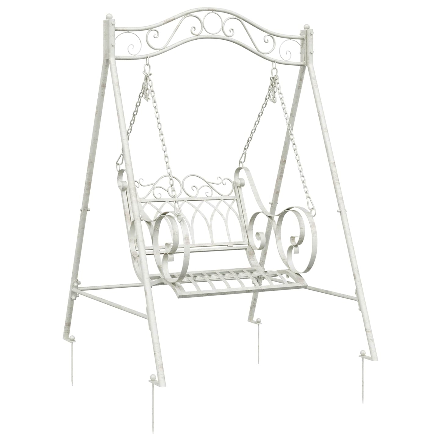 Hinta Pad Acél 113 x 121,5 x 168 cm Antik fehér