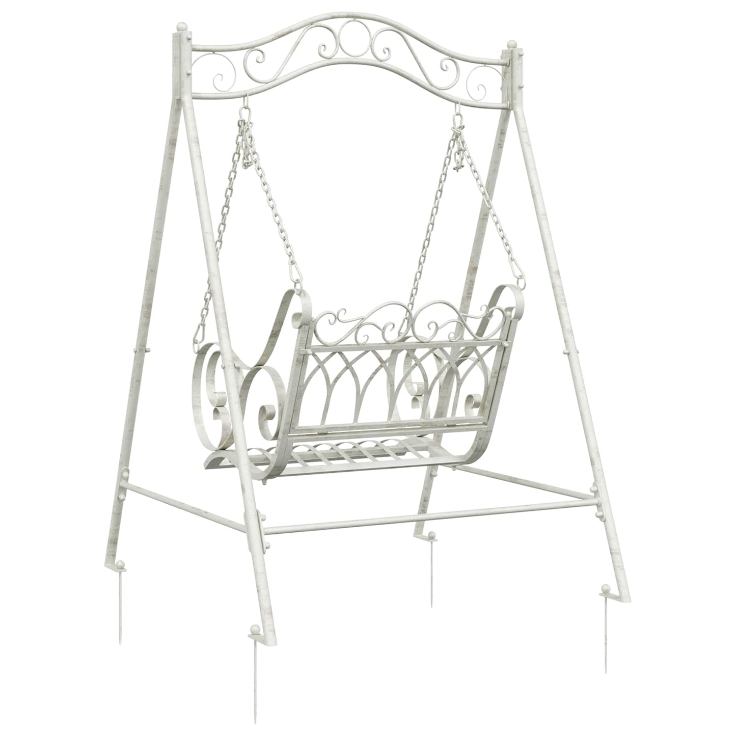 Hinta Pad Acél 113 x 121,5 x 168 cm Antik fehér