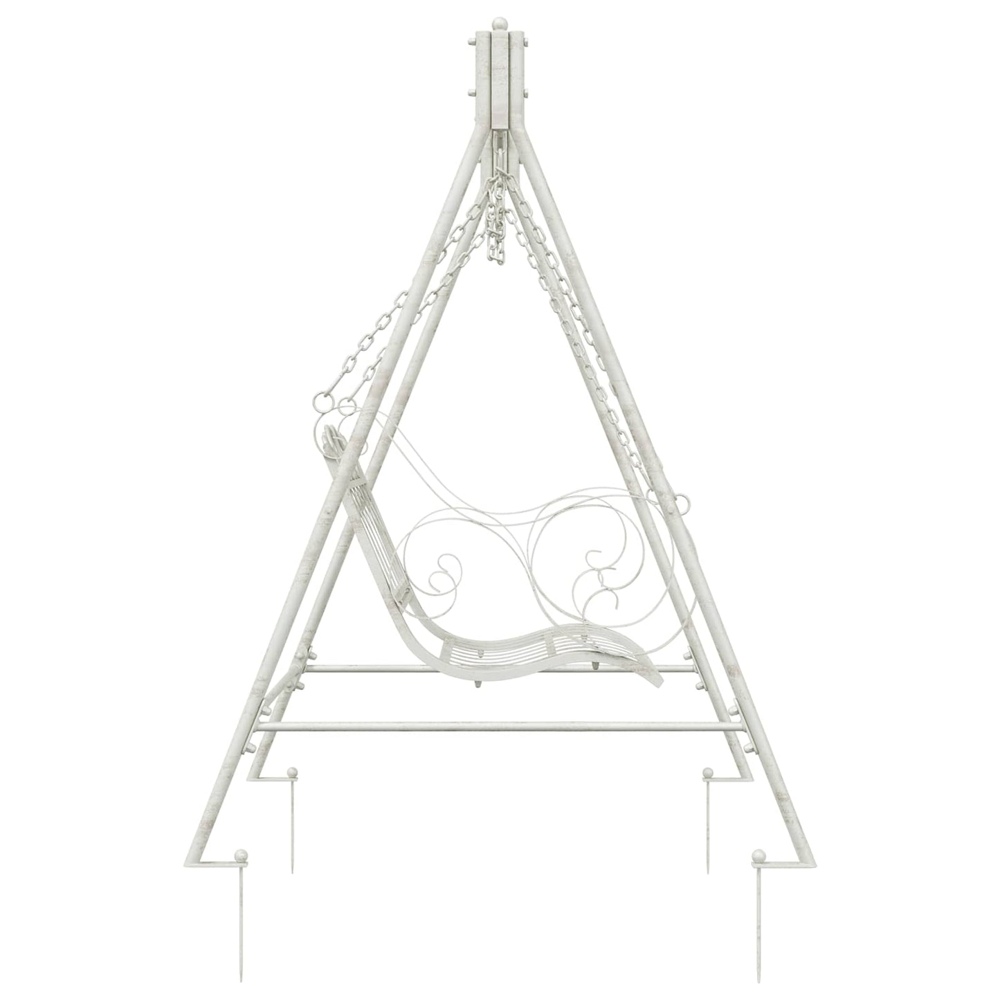 Hinta Pad Acél 113 x 121,5 x 168 cm Antik fehér