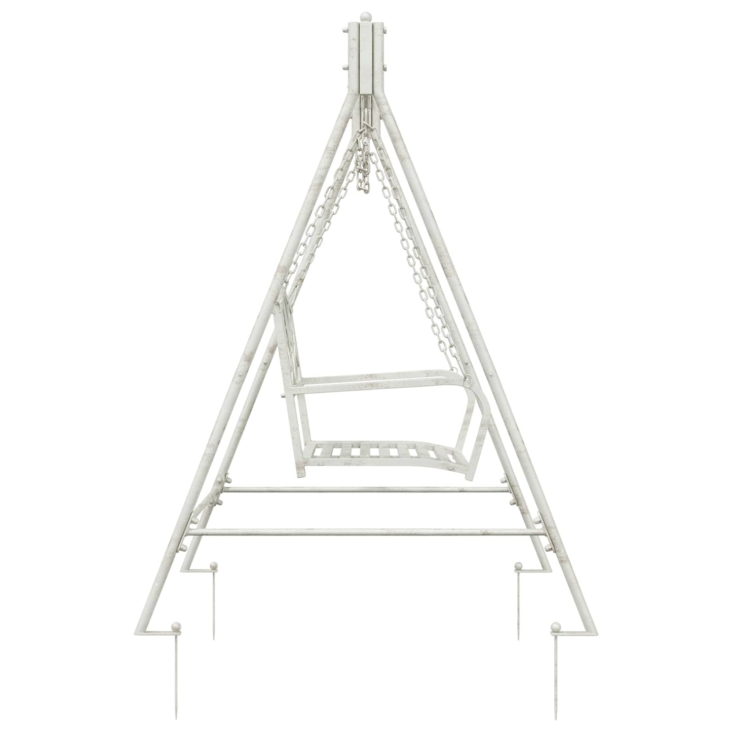 Hinta Pad Acél 113 x 121,5 x 168 cm Antik fehér