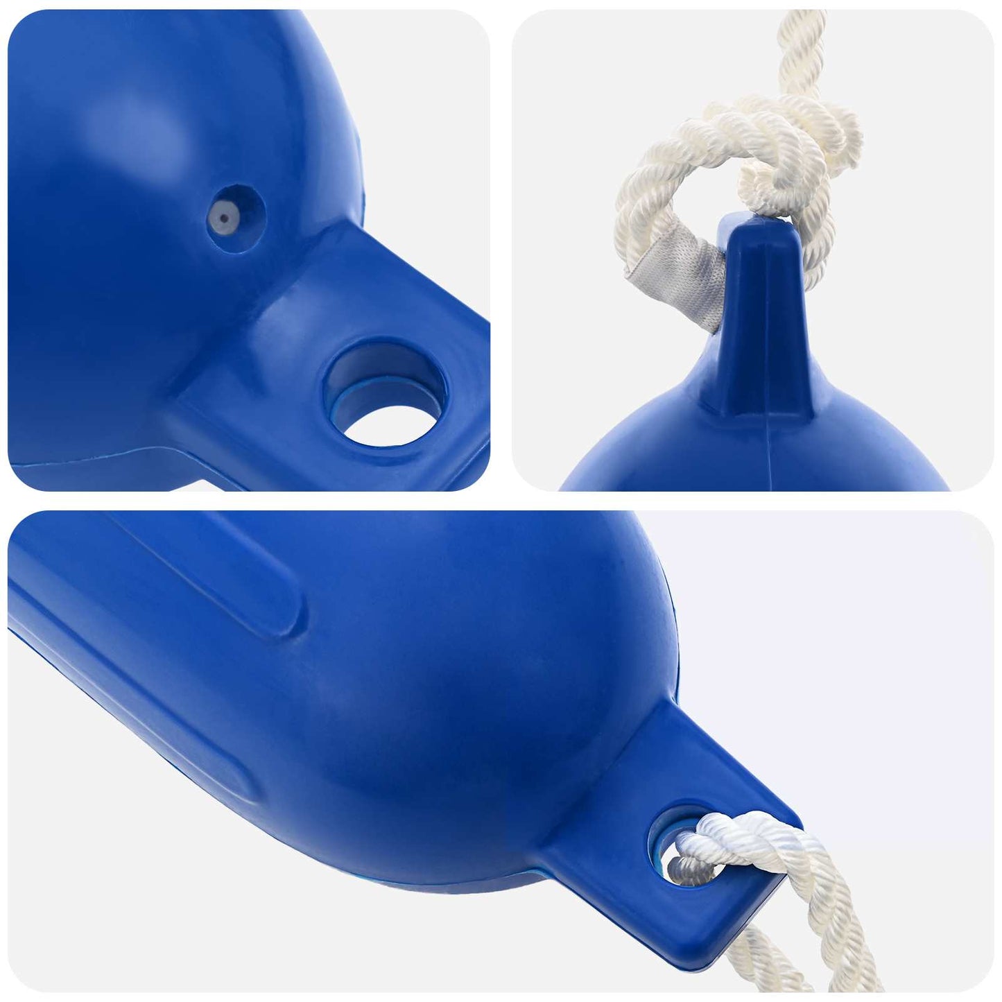 Hajó 2 db Ø 14 x 50 cm Kék PVC