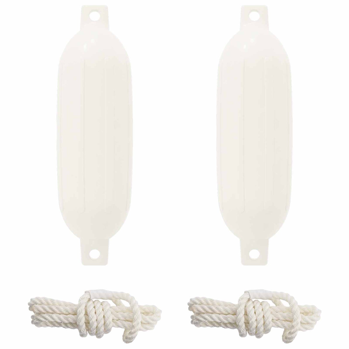 Hajó 2 db Ø 11 x 40 cm Fehér PVC