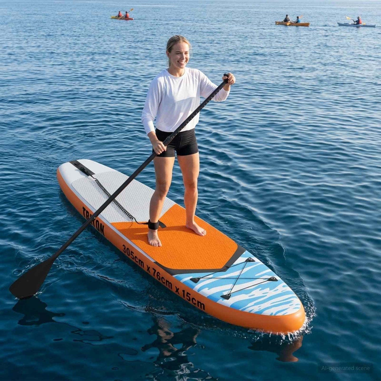 Felfújható Paddle Board TRITON 305 x 76 x 15 cm Kék számára