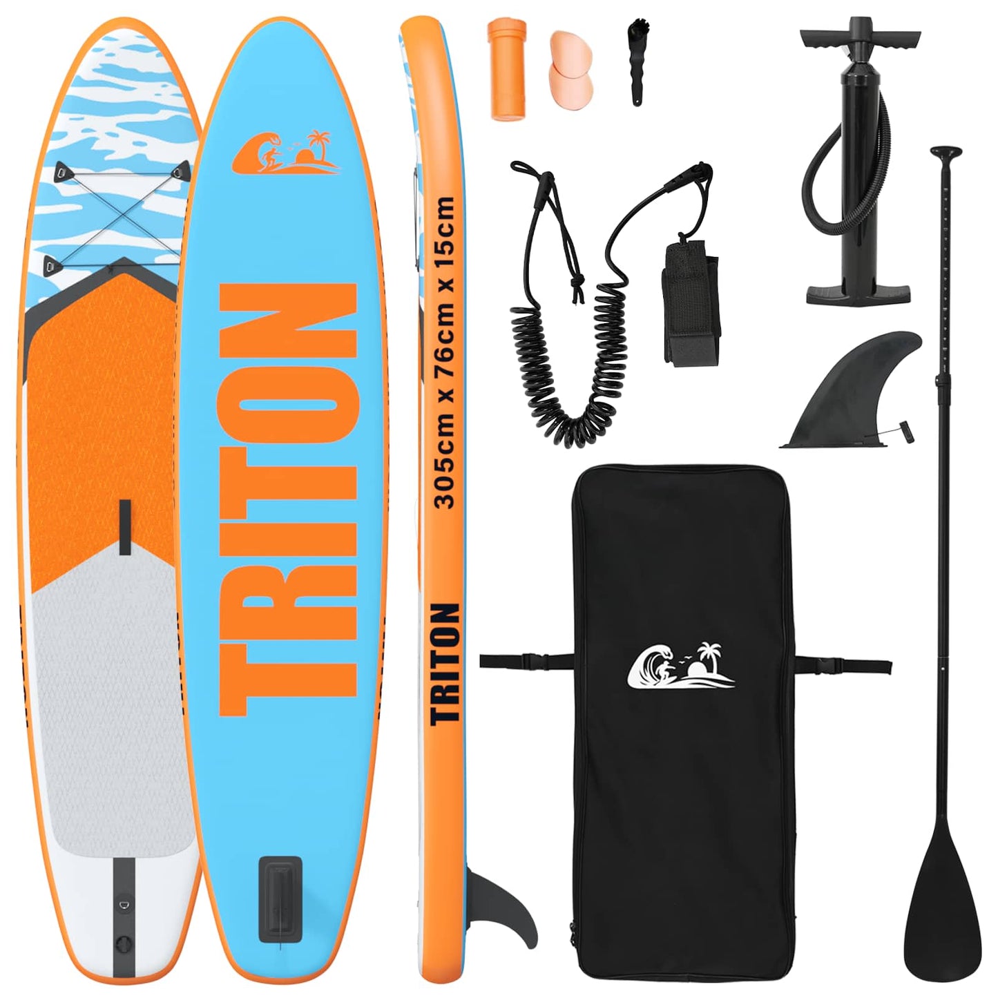 Felfújható Paddle Board TRITON 305 x 76 x 15 cm Kék számára