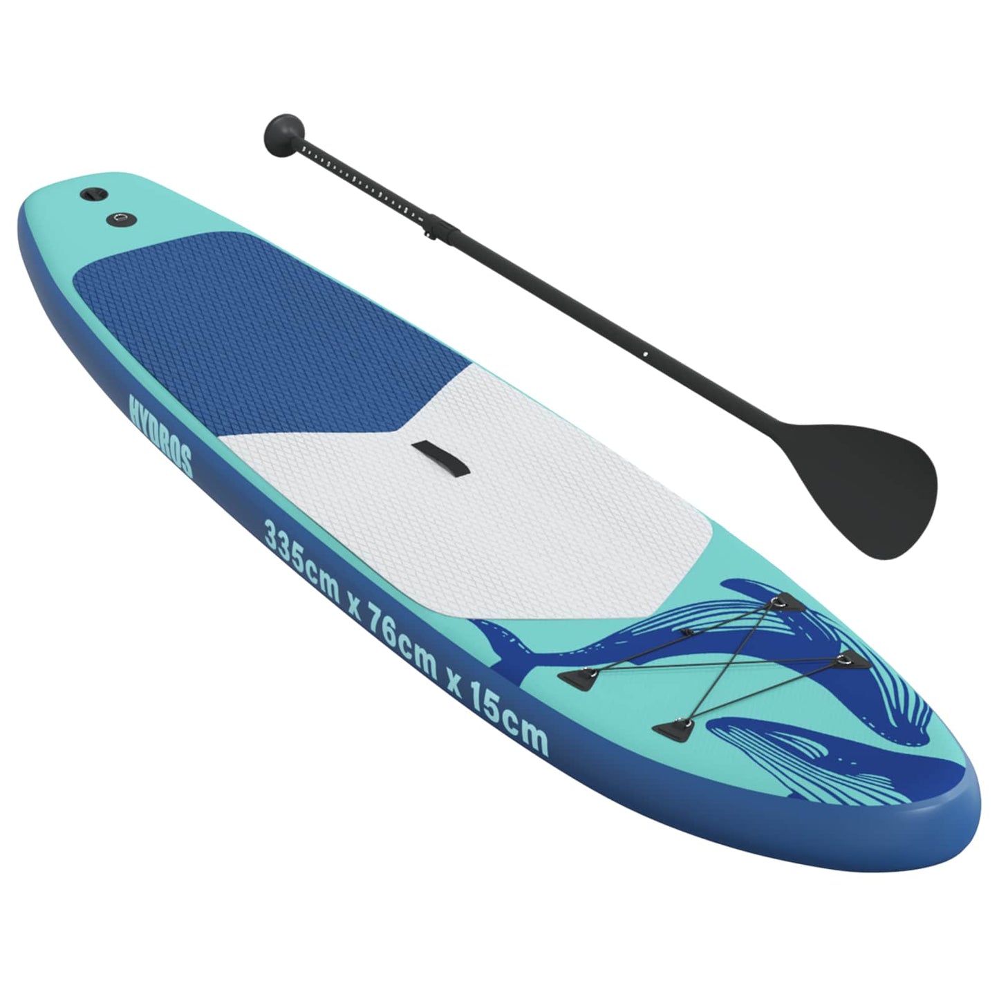 Felfújható Stand Up Paddle Board HYDROS 335 x 76 x 15 cm Türkiz