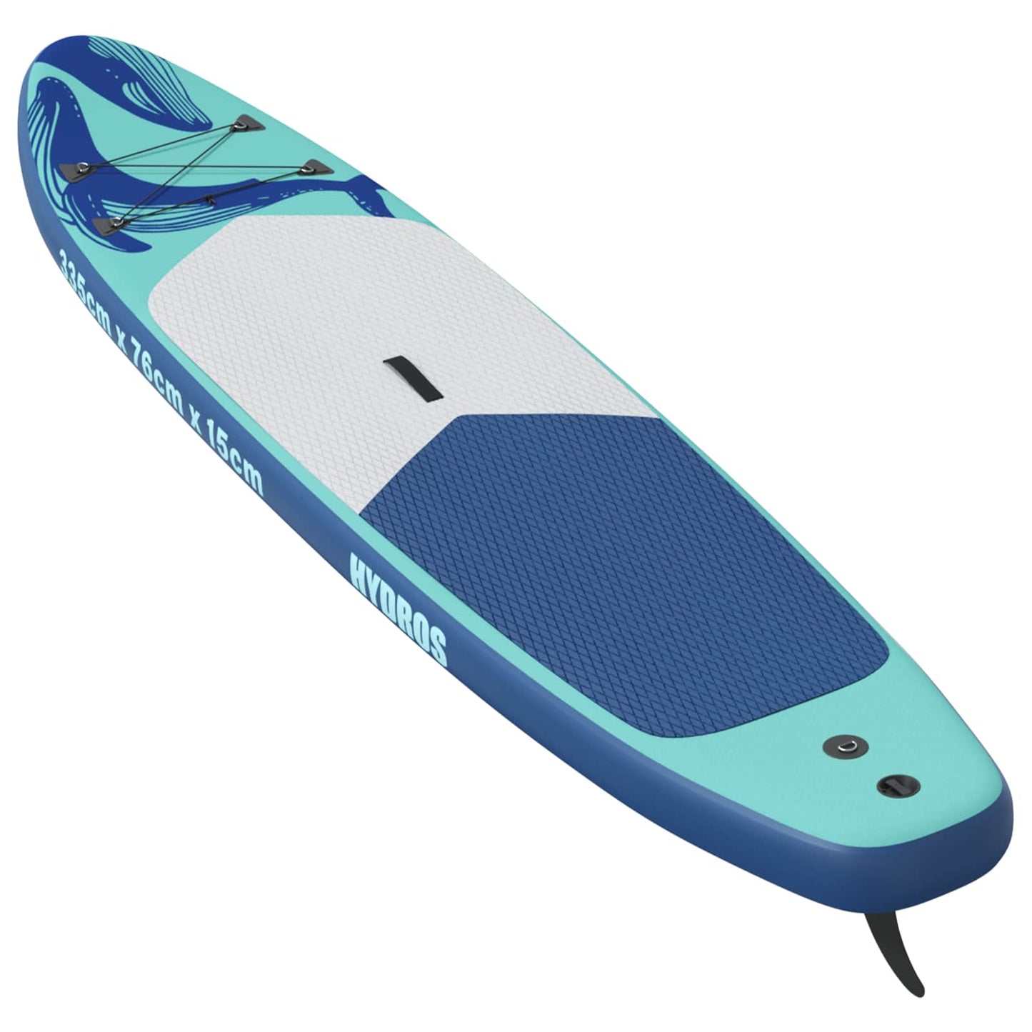 Felfújható Stand Up Paddle Board HYDROS 335 x 76 x 15 cm Türkiz