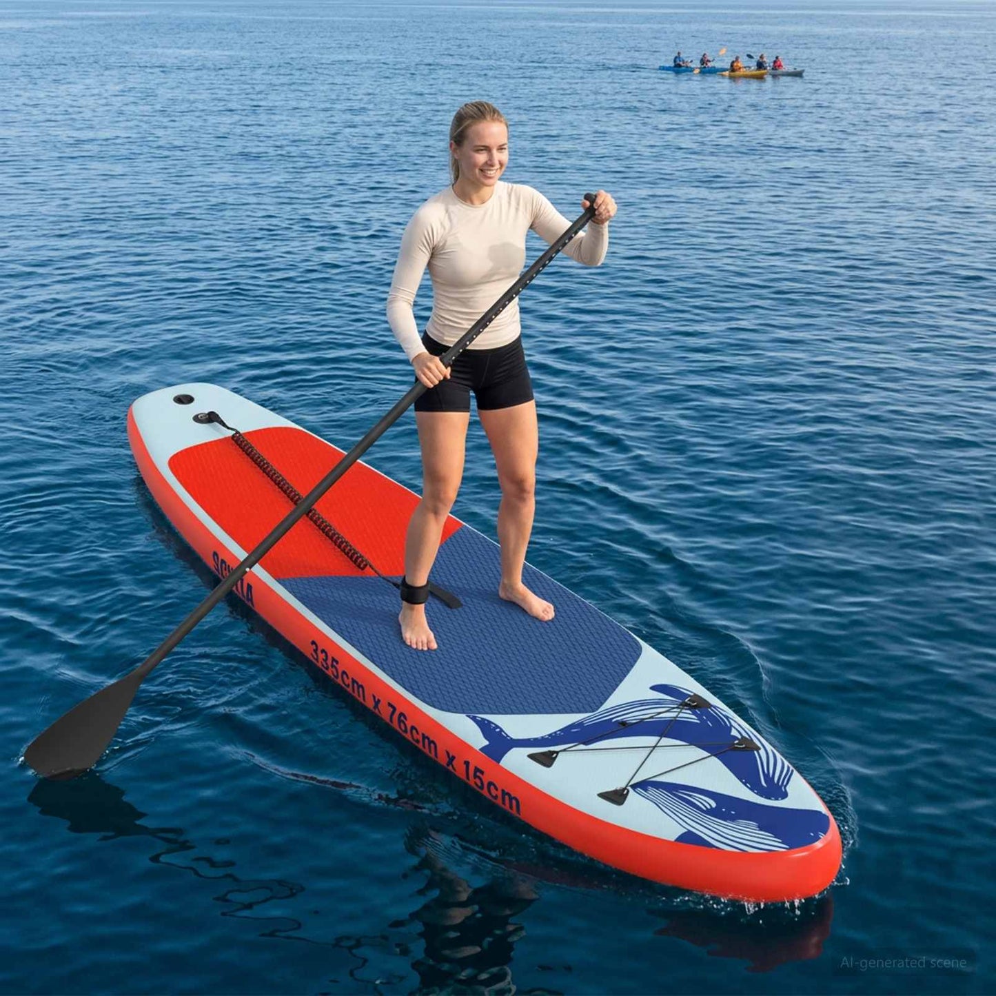 Felfújható Stand Up Paddle Board SCYLLA 335 x 76 x 15 cm Kék