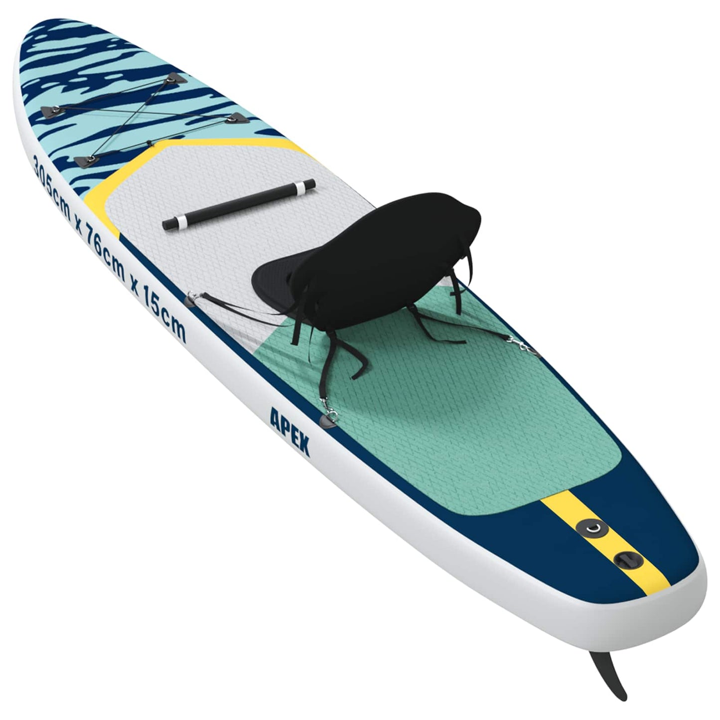 SUP tábla ülőhellyel 2 az 1-ben APEX 305 x 76 x 15 cm Kék