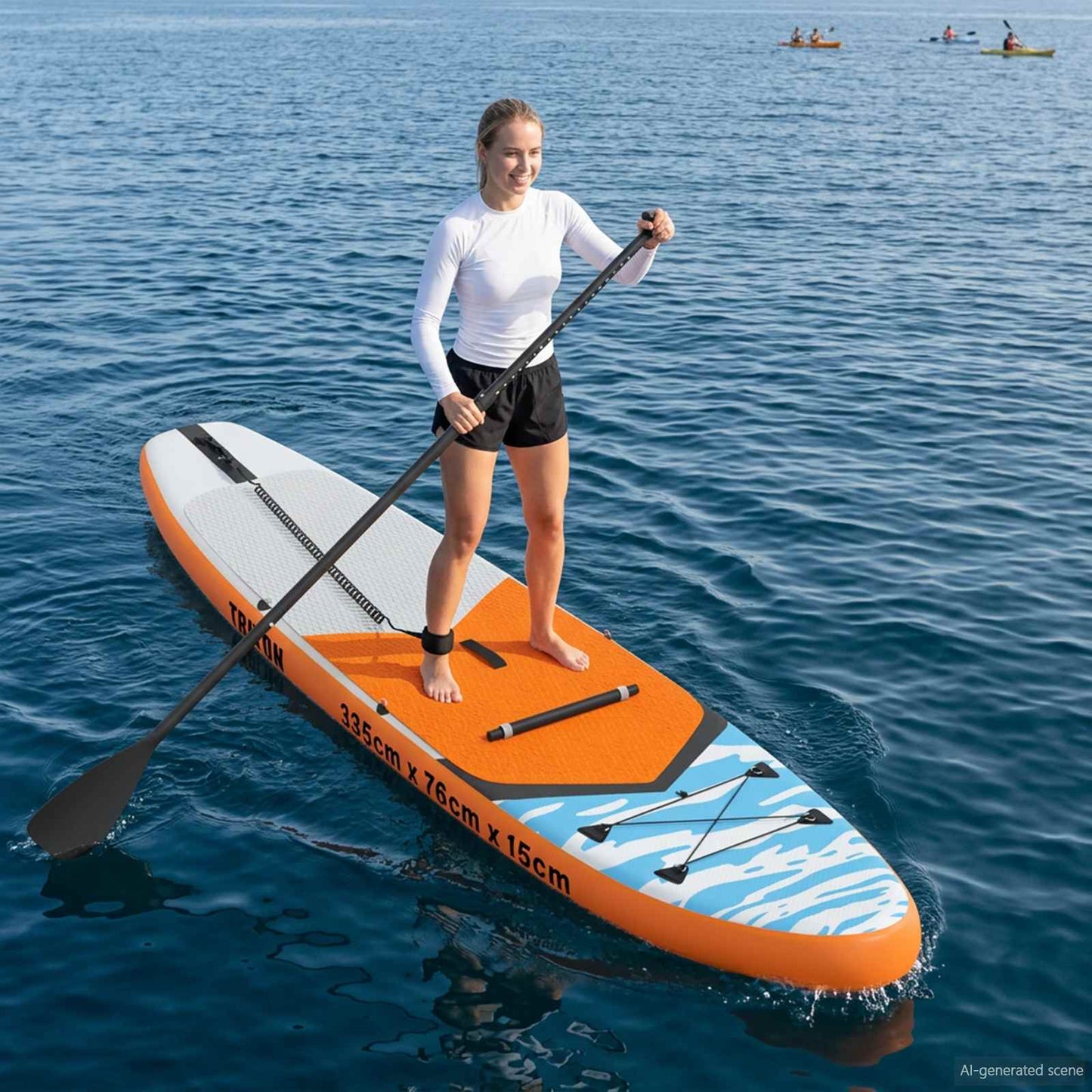 SUP tábla ülőhellyel 2 az 1-ben TRITON 335 x 76 x 15 cm Kék