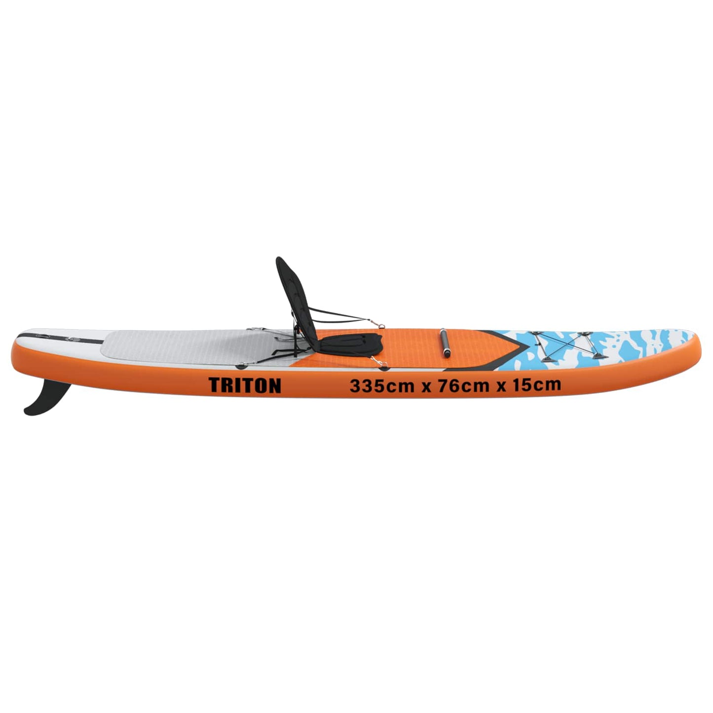 SUP tábla ülőhellyel 2 az 1-ben TRITON 335 x 76 x 15 cm Kék