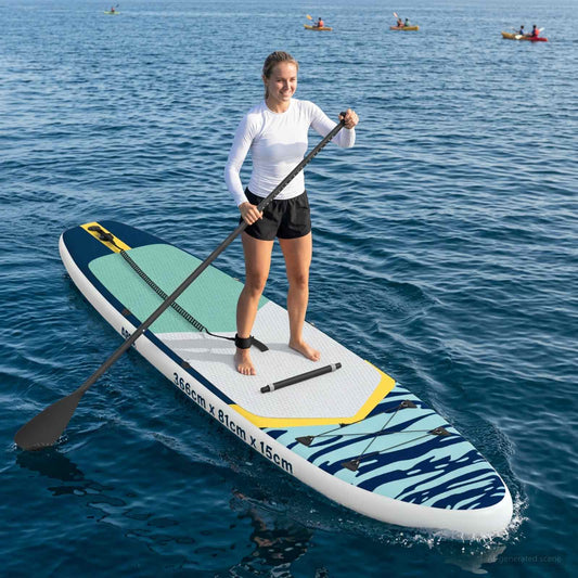 SUP tábla ülőhellyel 2 az 1-ben APEX 366 x 81 x 15 cm Kék