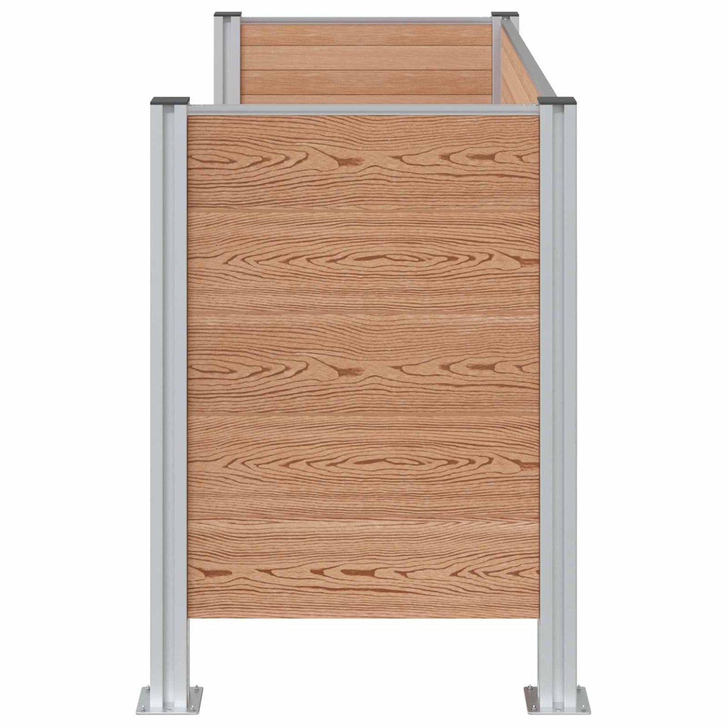 Hulladék Gyűjtő Kerítés Barna 161 x 85 x 115 cm