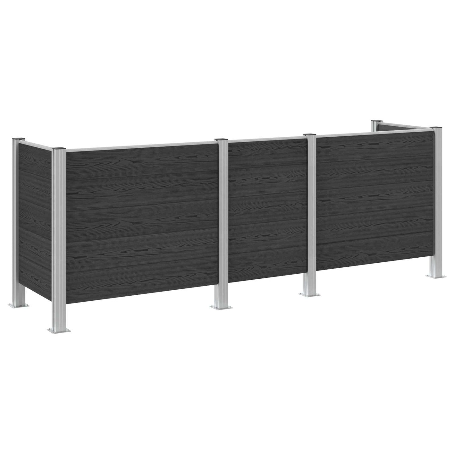 Hulladék Gyűjtő Kerítés Szürke 315 x 85 x 115 cm