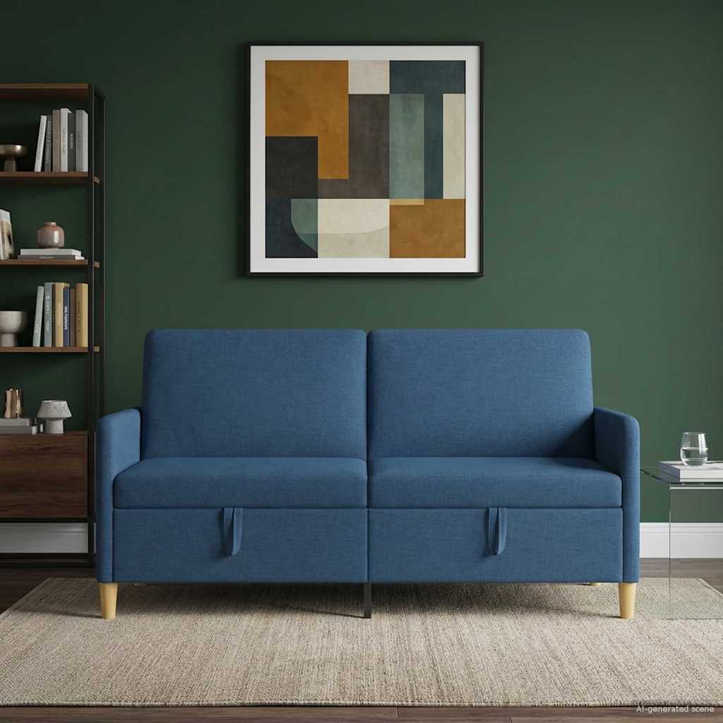 Tárolós Kanapé Kék 172 x 78 x 87 cm Poliészter