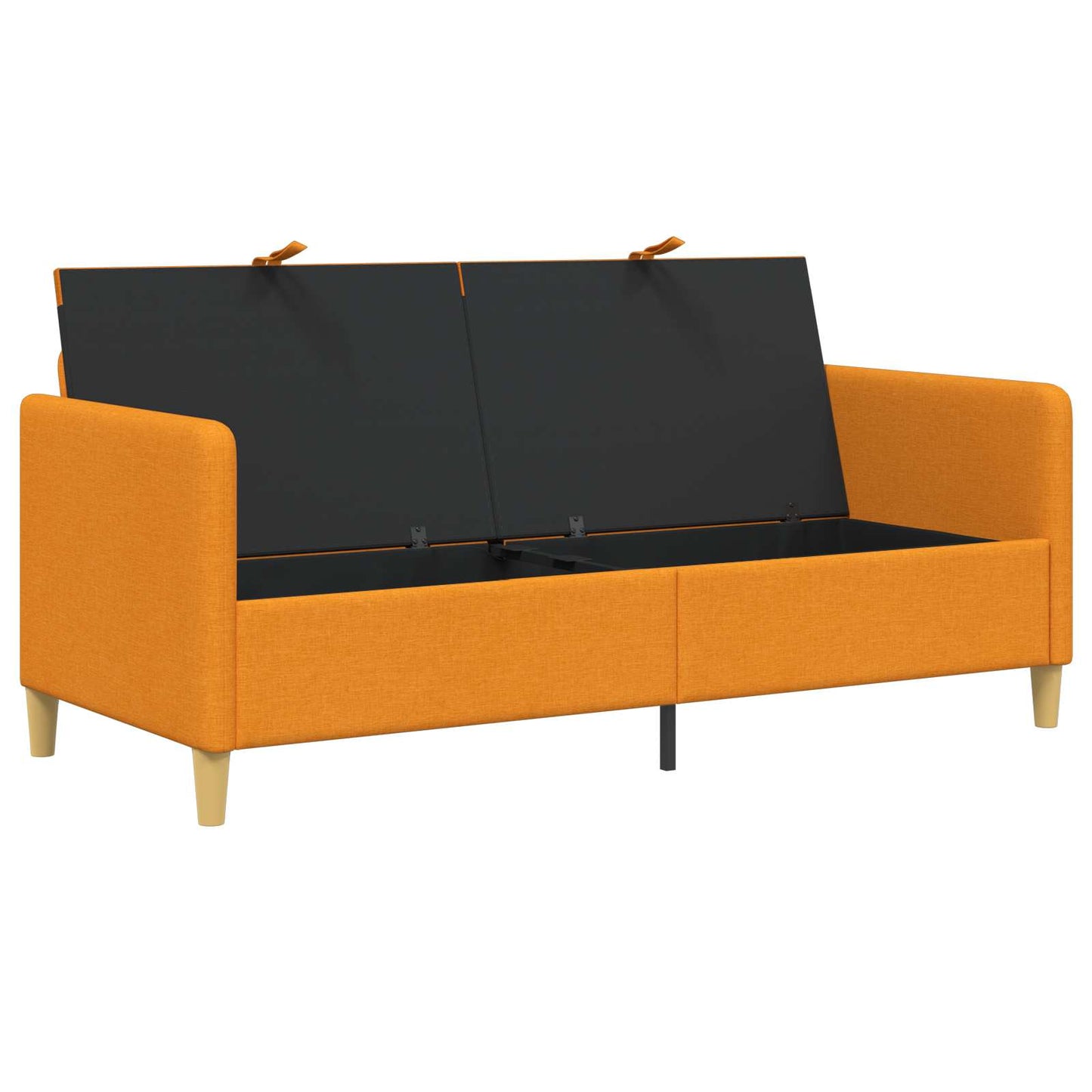 Tárolós Kanapé Sötét sárga 172 x 78 x 87 cm Poliészter