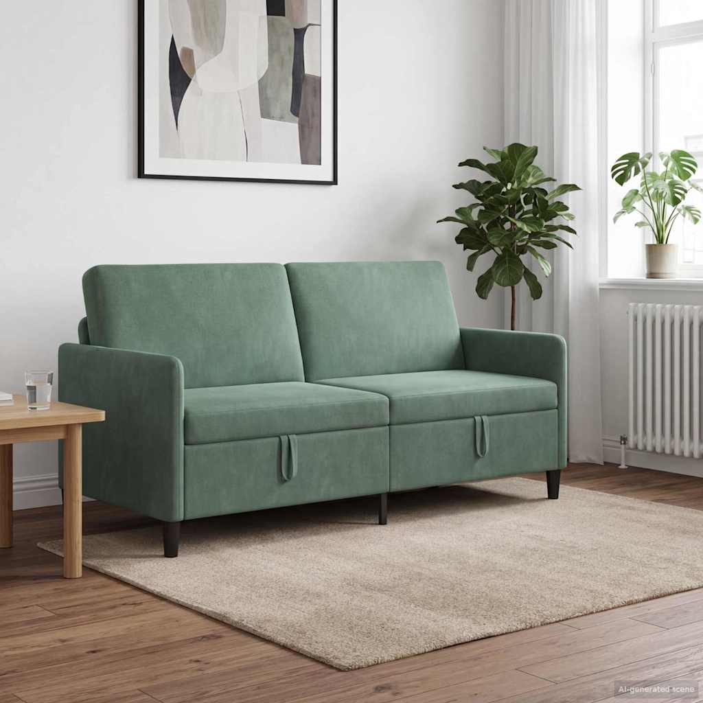 Tárolós Kanapé Tengeri Zöld 172 x 78 x 87 cm Poliészter