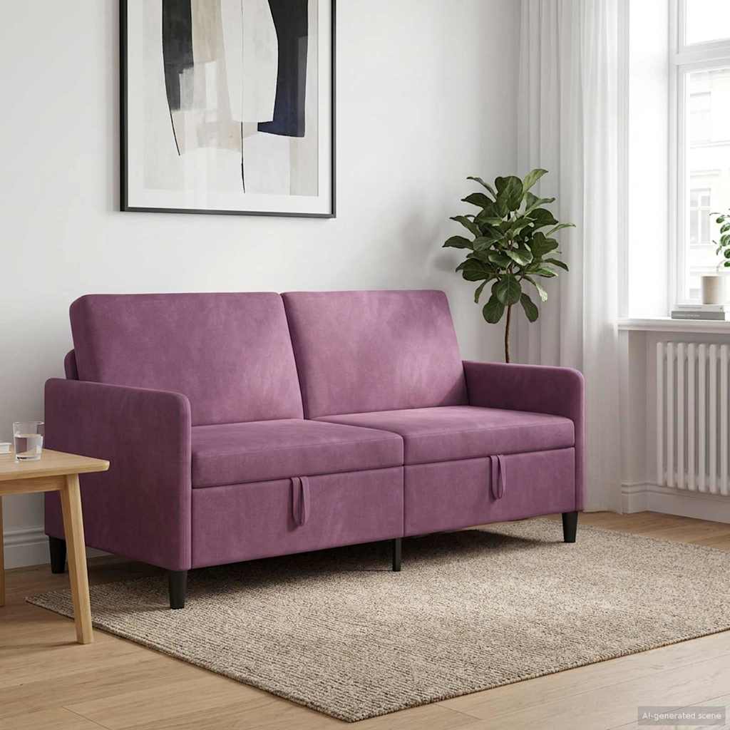Tárolós Kanapé Lila 172 x 78 x 87 cm Poliészter