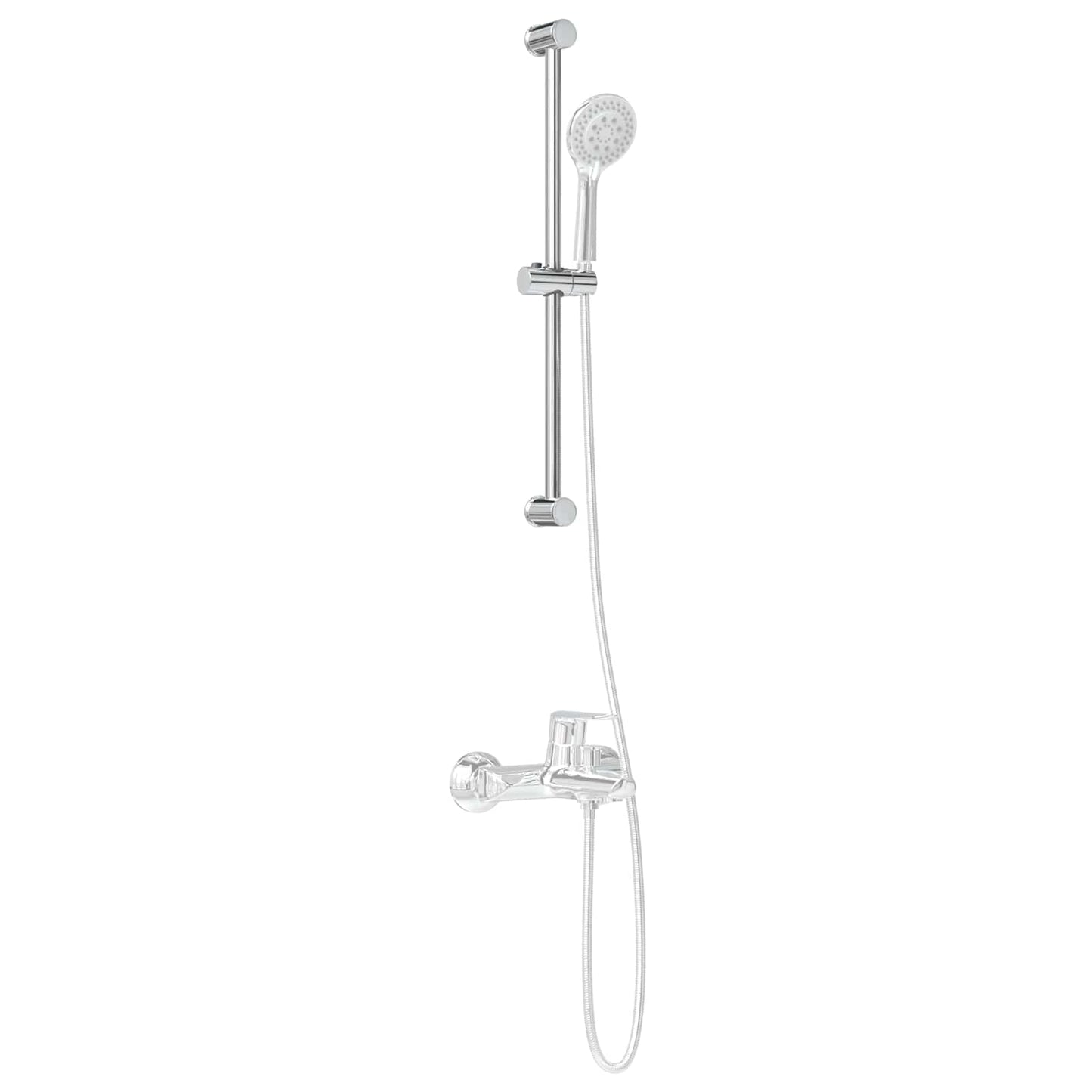Zuhanyfej Tartó Krómszínű 70 cm ABS Műanyag