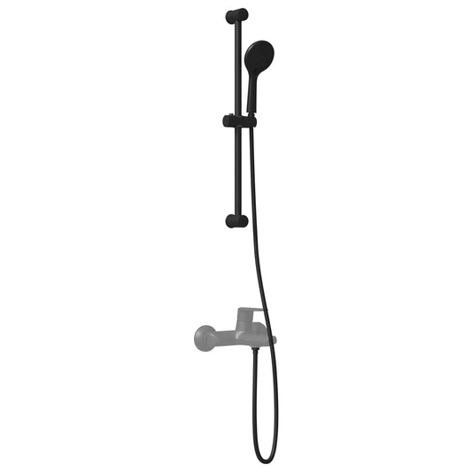 Zuhanyrendszer készlet Fekete 70 cm Rozsdamentes Acél