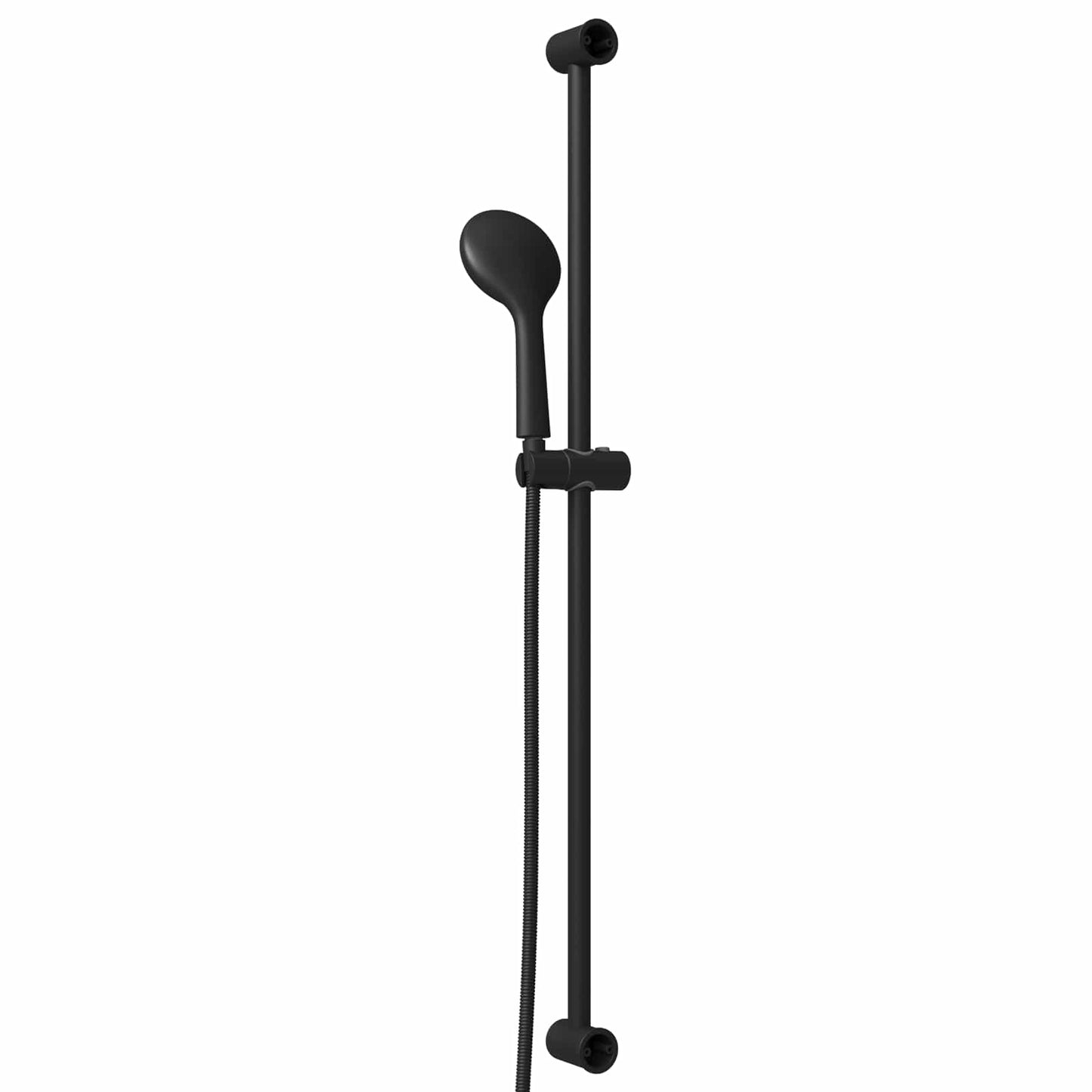 Zuhanyrendszer készlet Fekete 100 cm ABS Műanyag