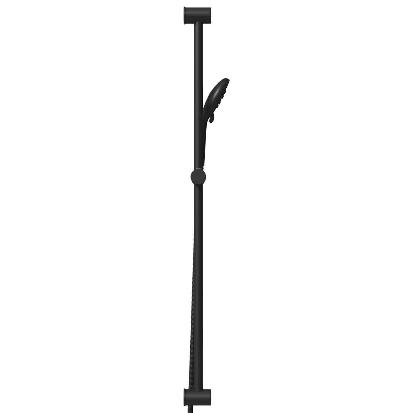 Zuhanyrendszer készlet Fekete 100 cm ABS Műanyag