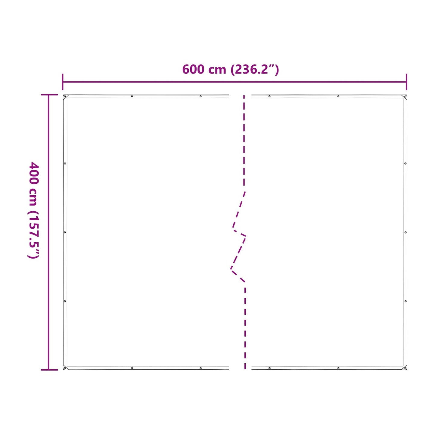 Növényfedező Átlátszó 4 x 6 m PE