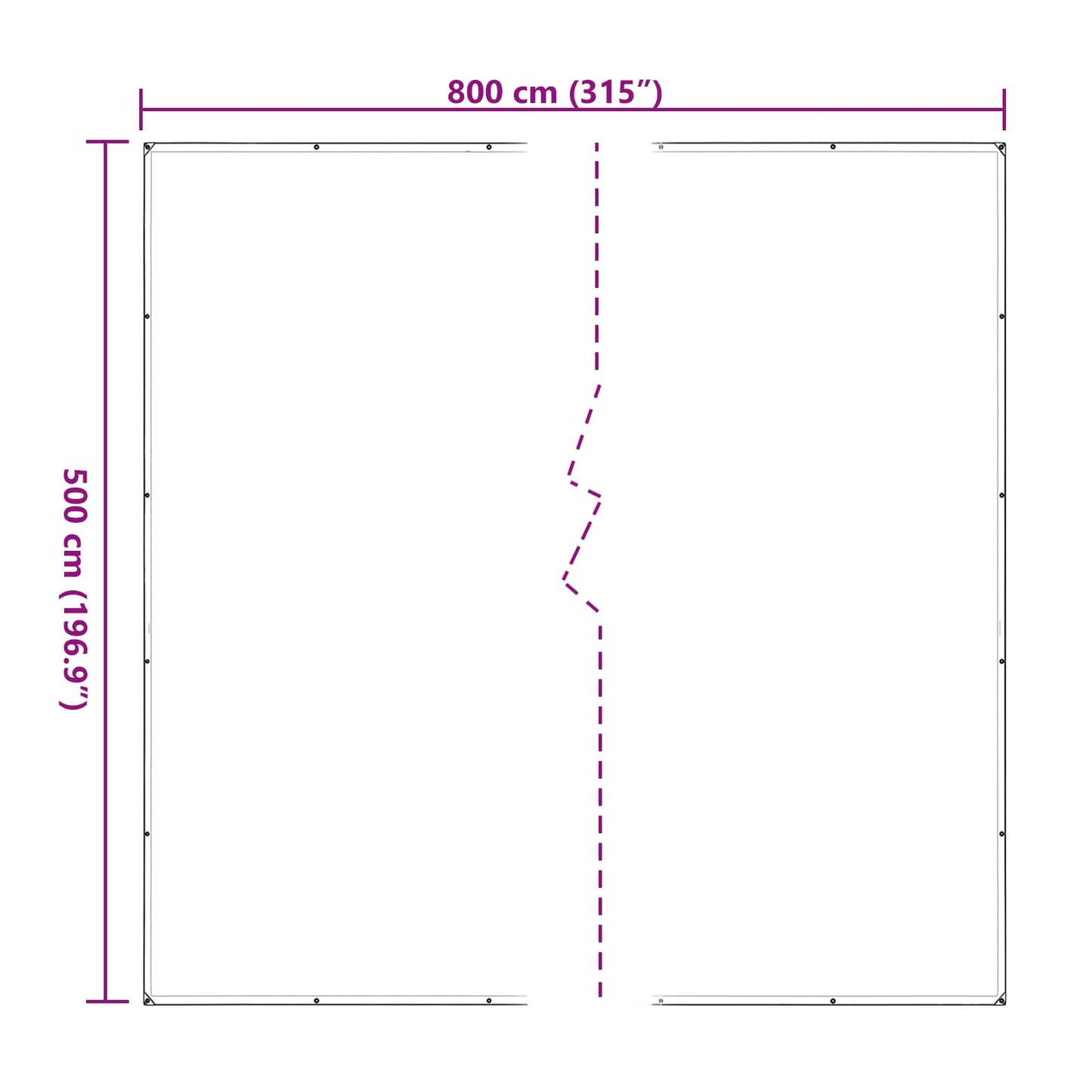 Növényfedező Átlátszó 5 x 8 m PE