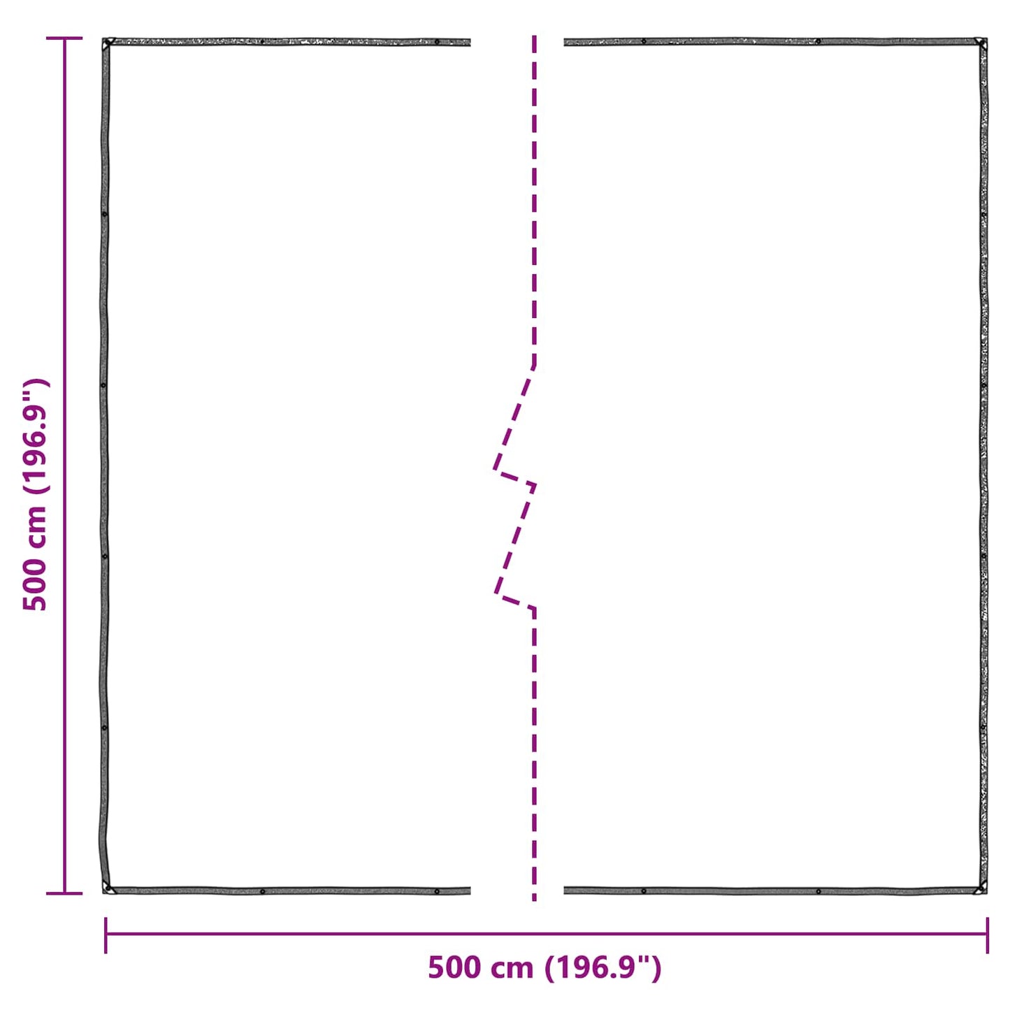 Növényfedező Átlátszó 5 x 5 m PE