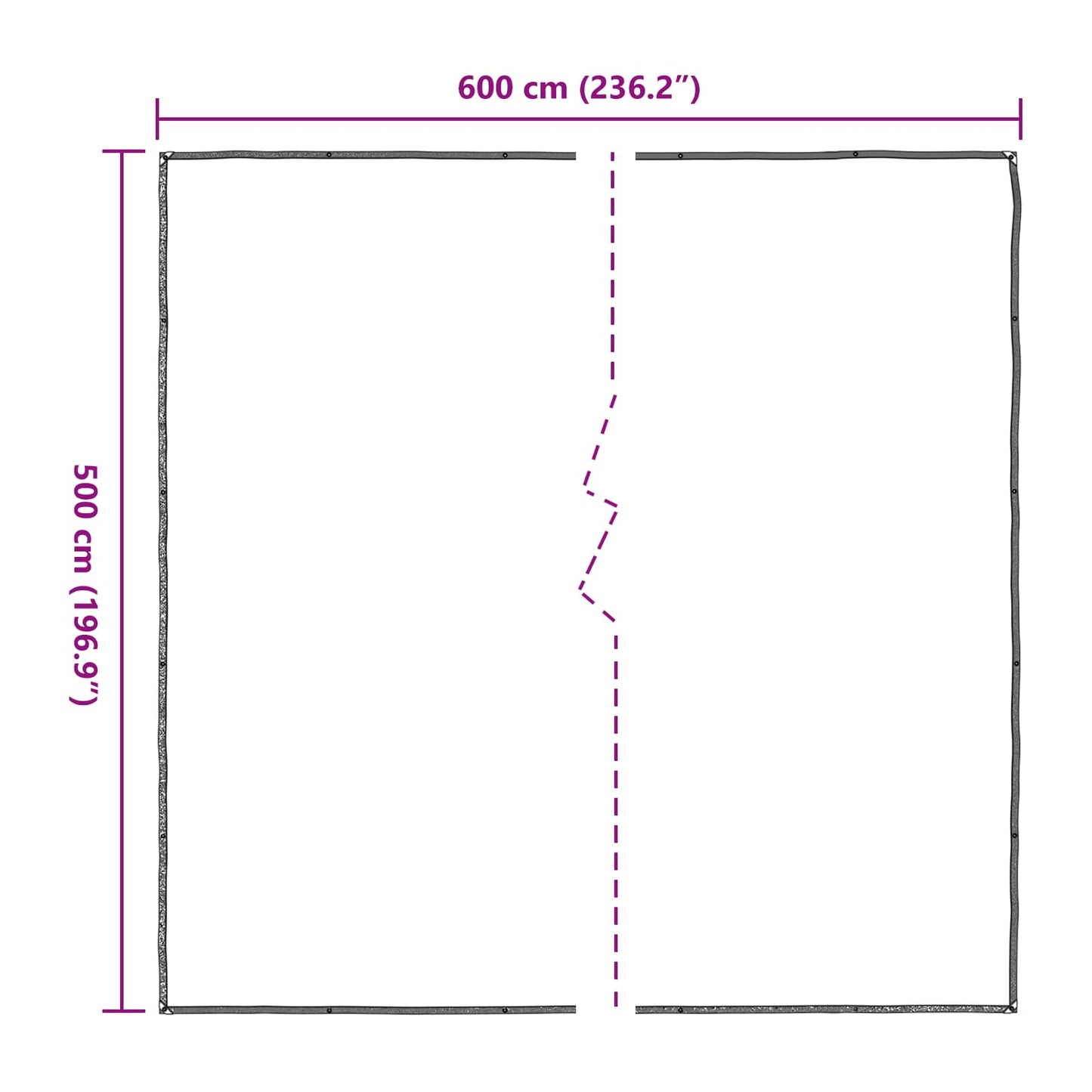 Növényfedező Átlátszó 5 x 6 m PE