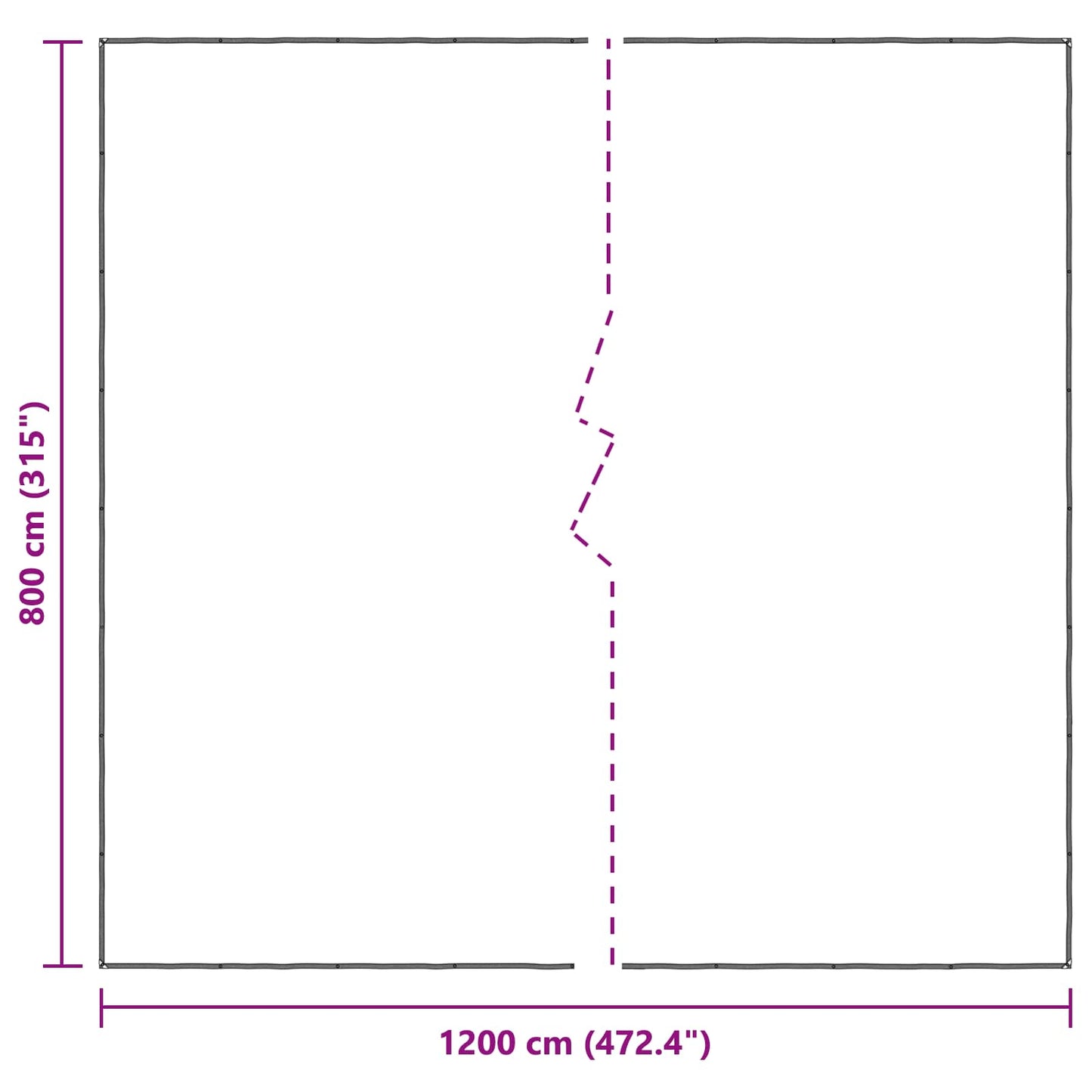Növényfedező Átlátszó 8 x 12 m PE