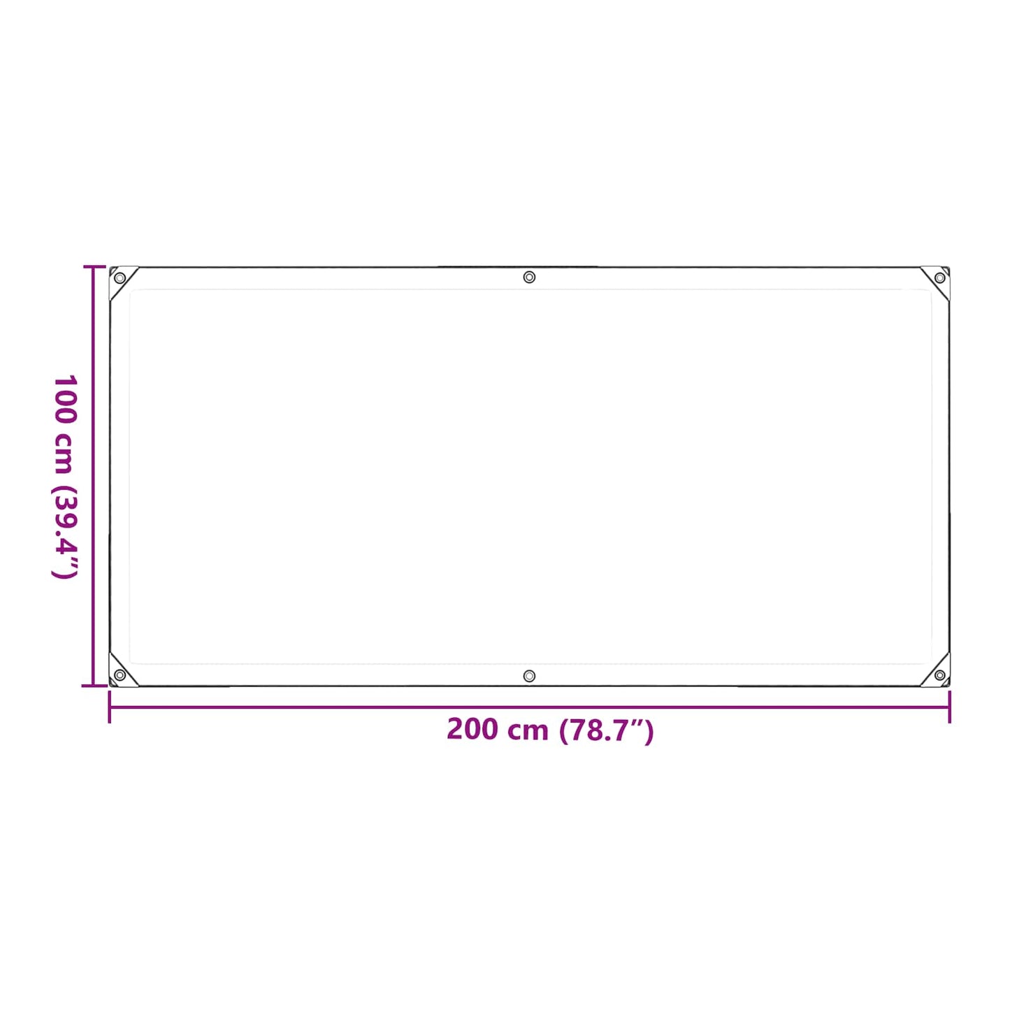 Növényfedező Átlátszó 1 x 2 m PVC