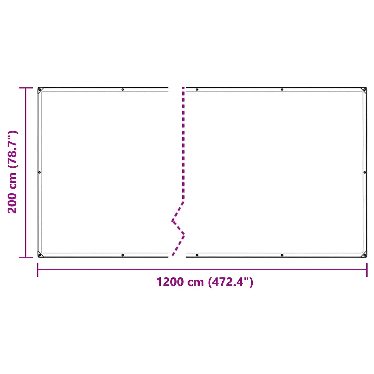 Növényfedező Átlátszó 2 x 12 m PVC