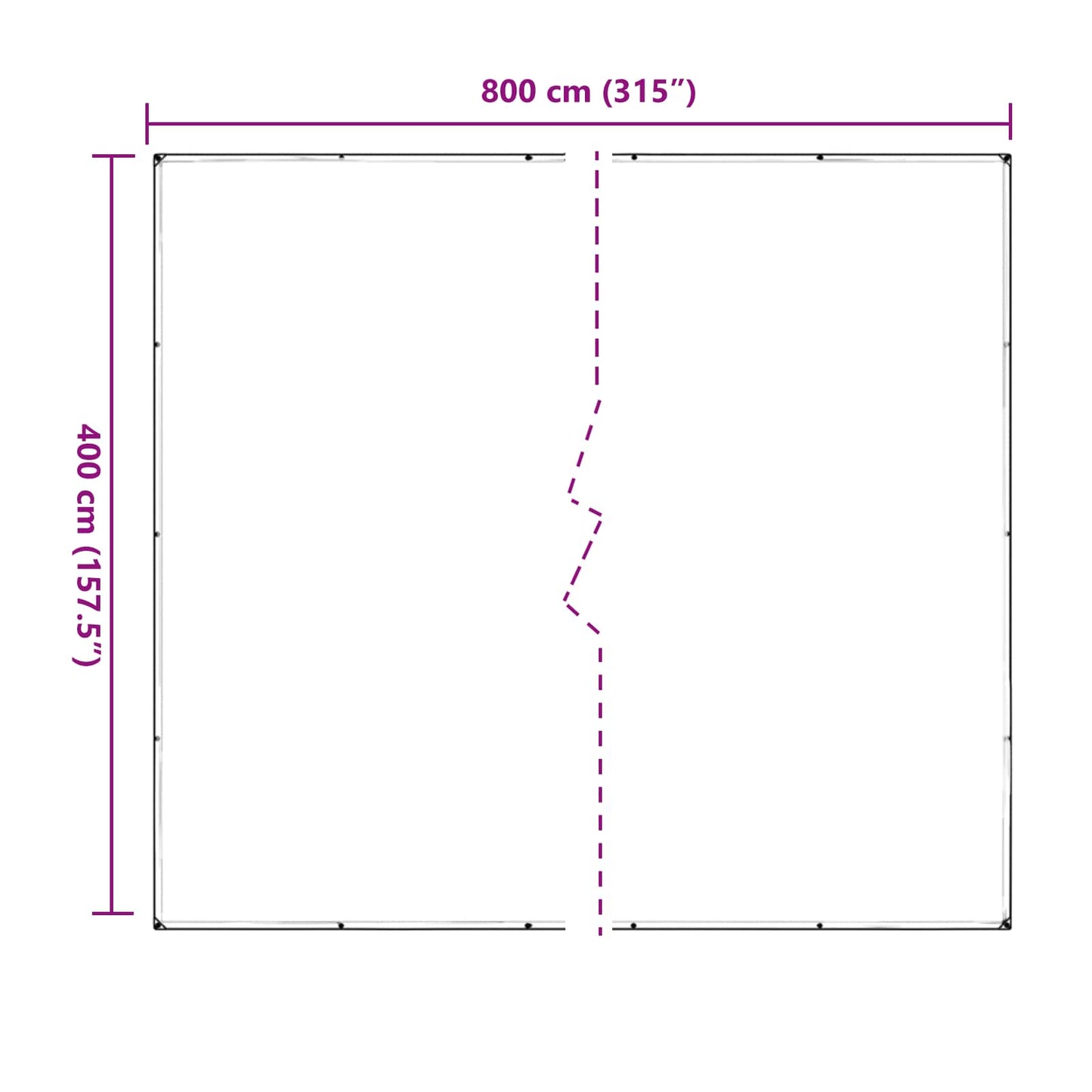 Növényfedező Átlátszó 4 x 8 m PVC