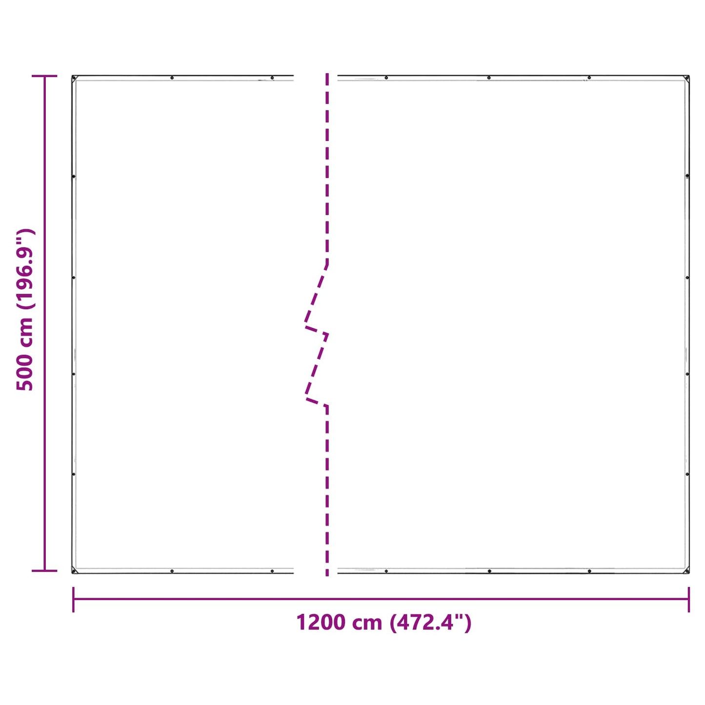 Növényfedező Átlátszó 5 x 12 m PVC