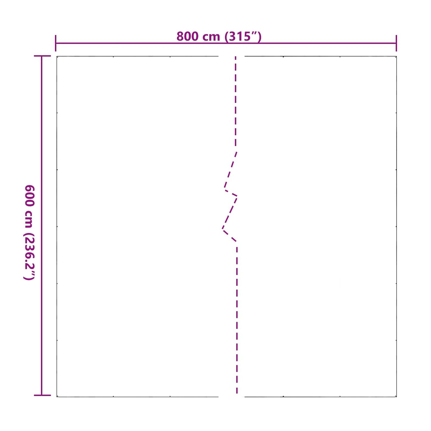 Növényfedező Átlátszó 6 x 8 m PVC